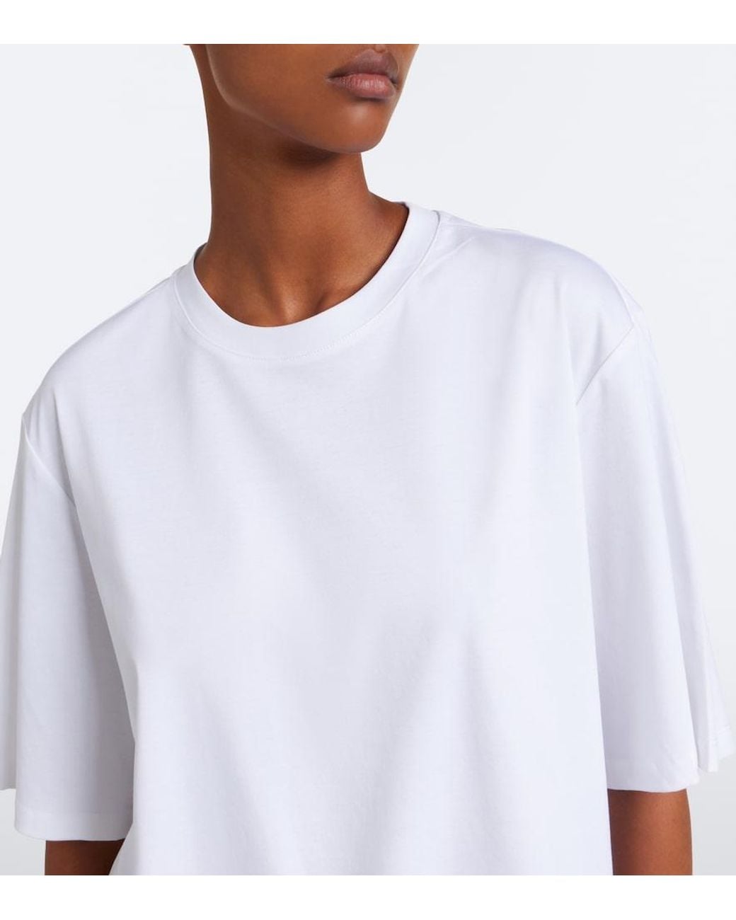 Rohe White Cotton And Silk-Blend Jersey T-Shirt