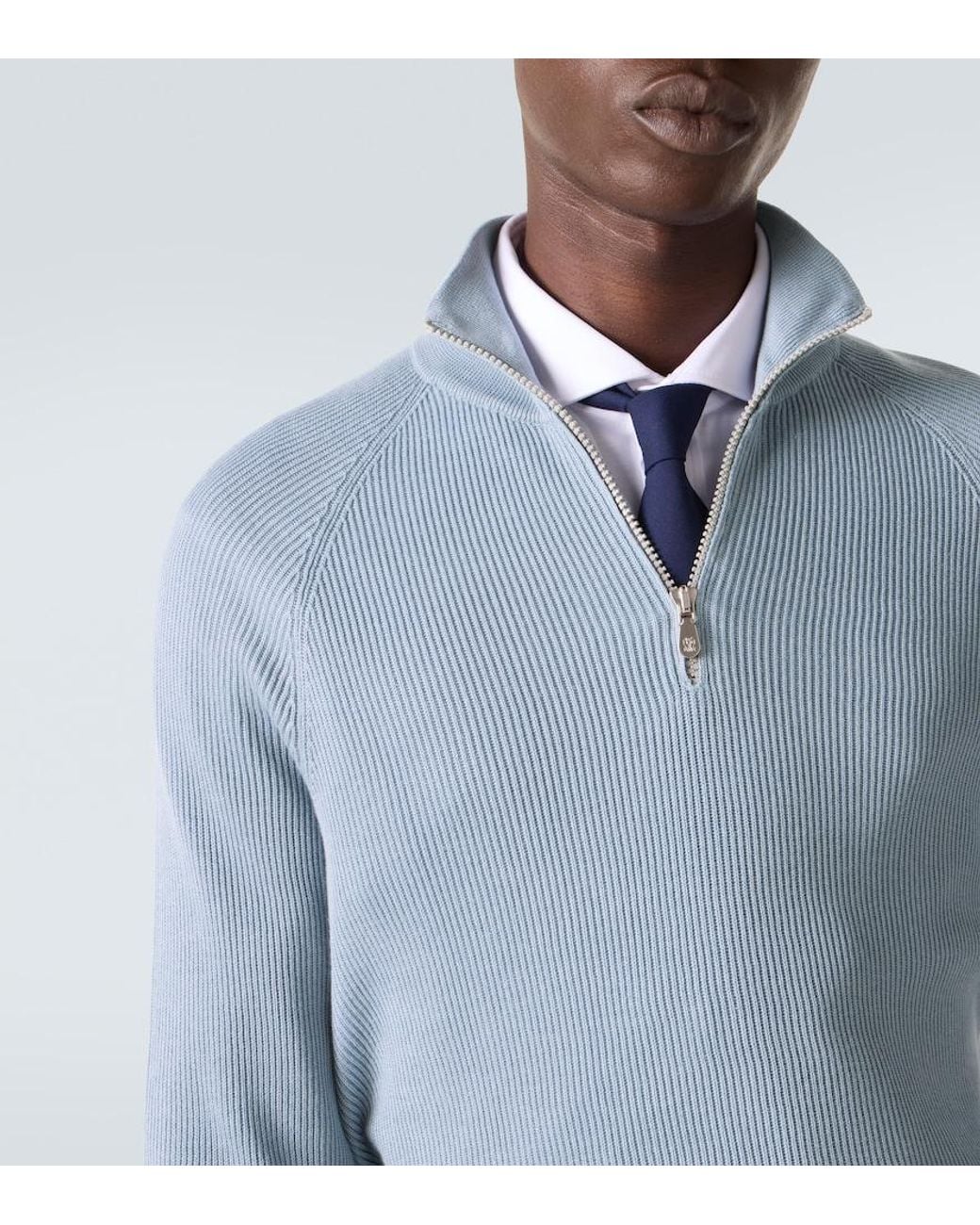 Pullover di Brunello Cucinelli in Blue da Uomo