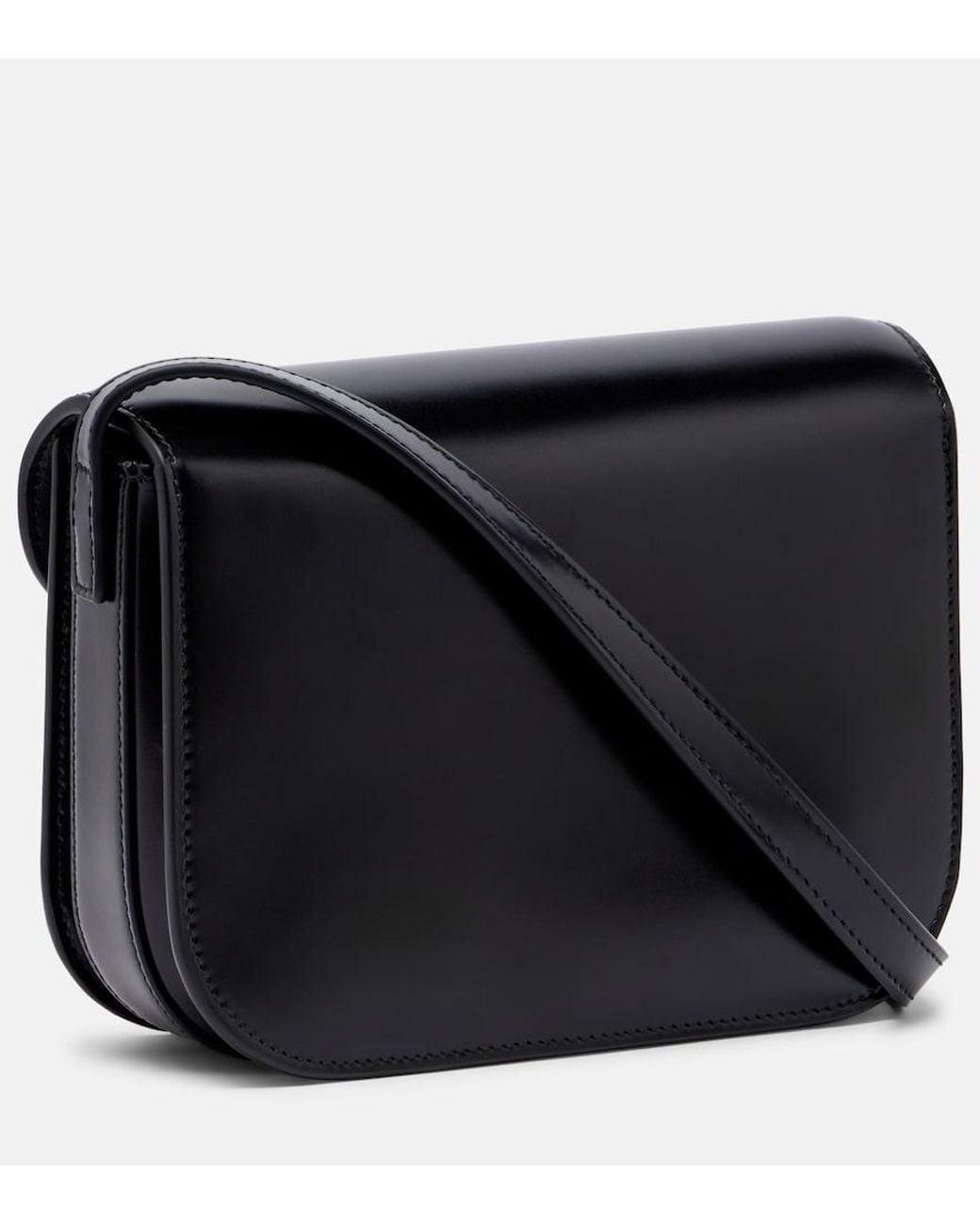 Calvin Klein Black Tilla Small Leather Shoulder Bag