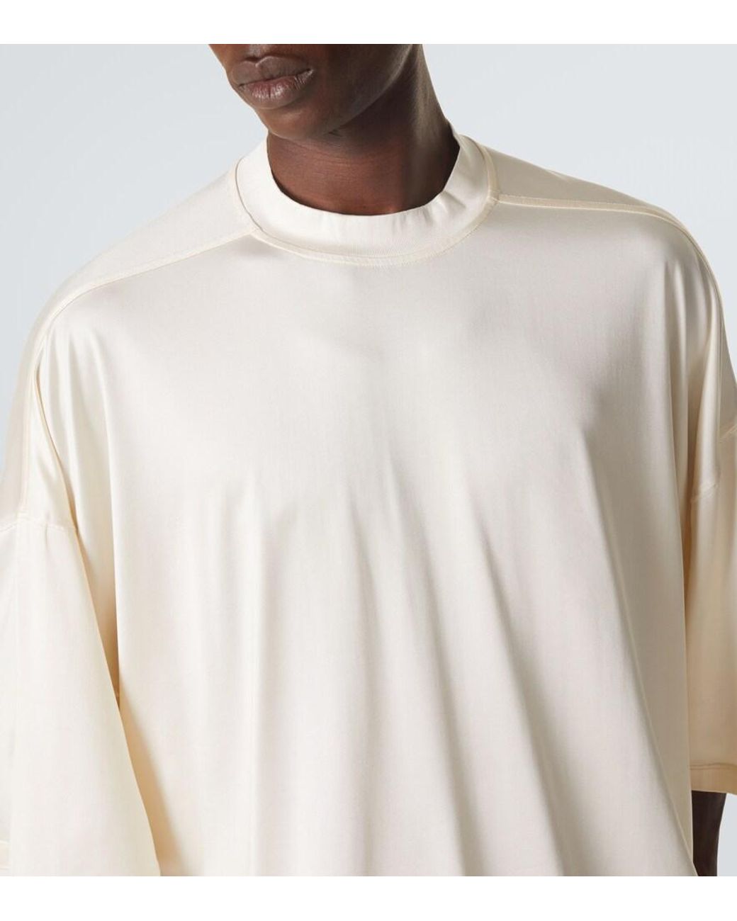 Rick Owens White Drkshdw Tommy Jersey T-Shirt for men