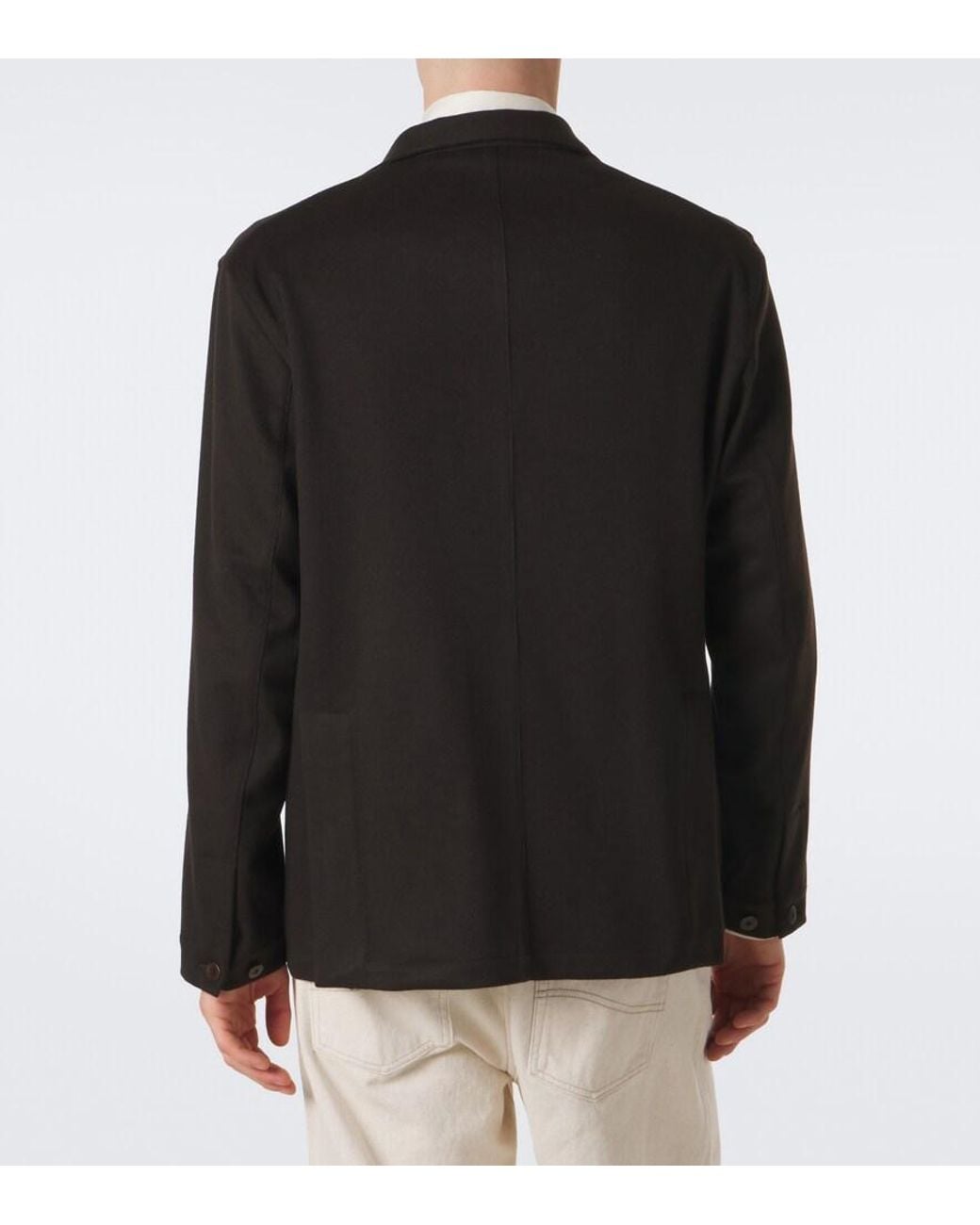 Blazer De Cachemir STÒFFA de hombre de color Black