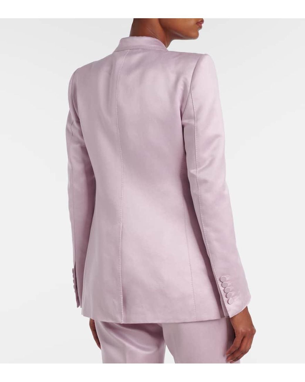 Tom Ford Pink Blazer Aus Baumwolle Und Seide