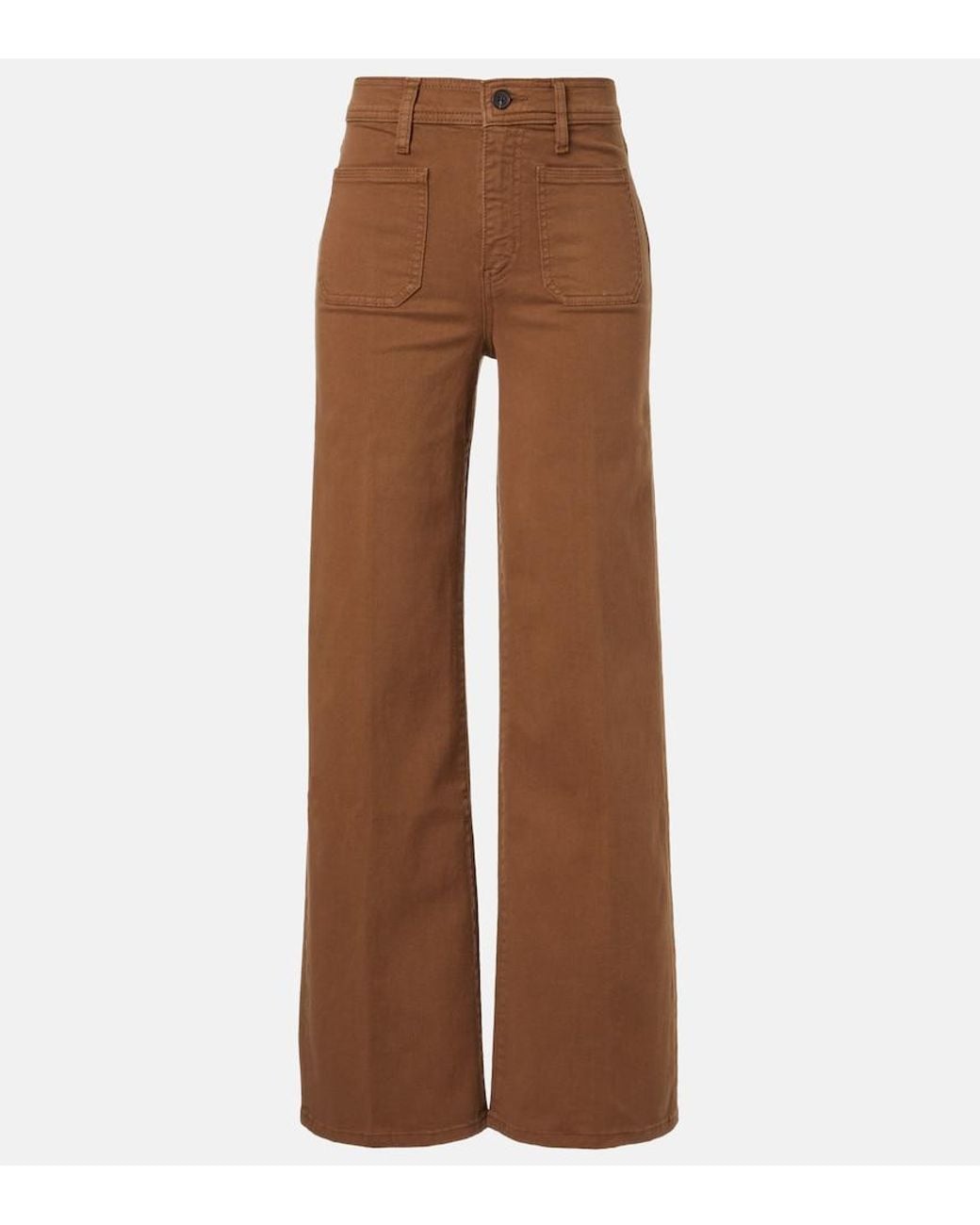 FRAME Brown Le Slim Palazzo Wide-Leg Jeans