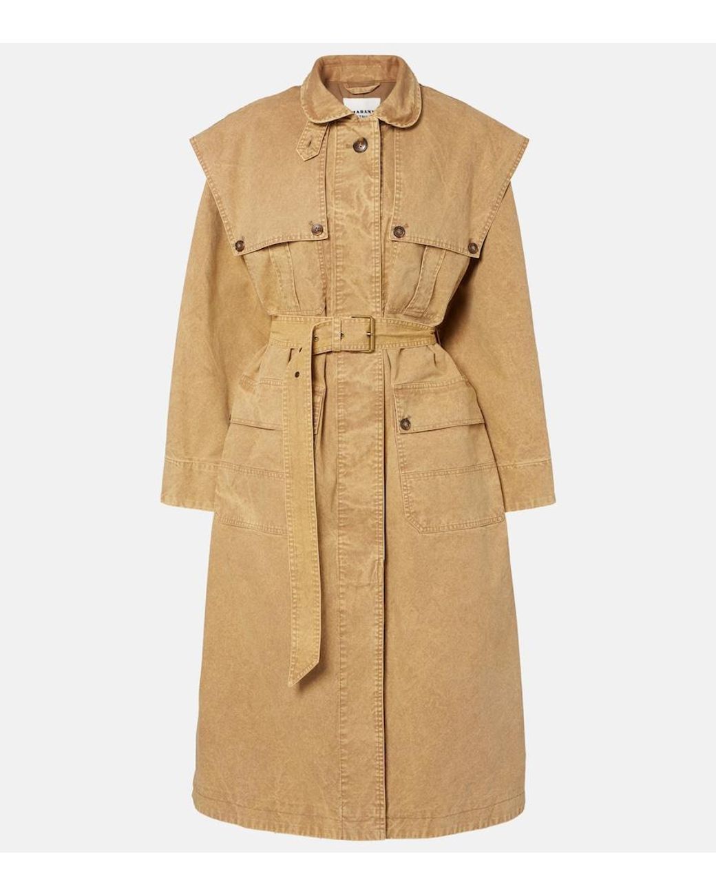 Isabel Marant Natural Michaela Denim Trench Coat