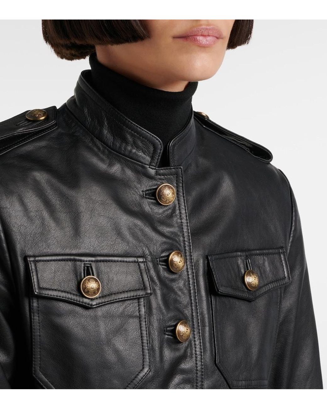 Nili Lotan Black Geraldine Leather Jacket