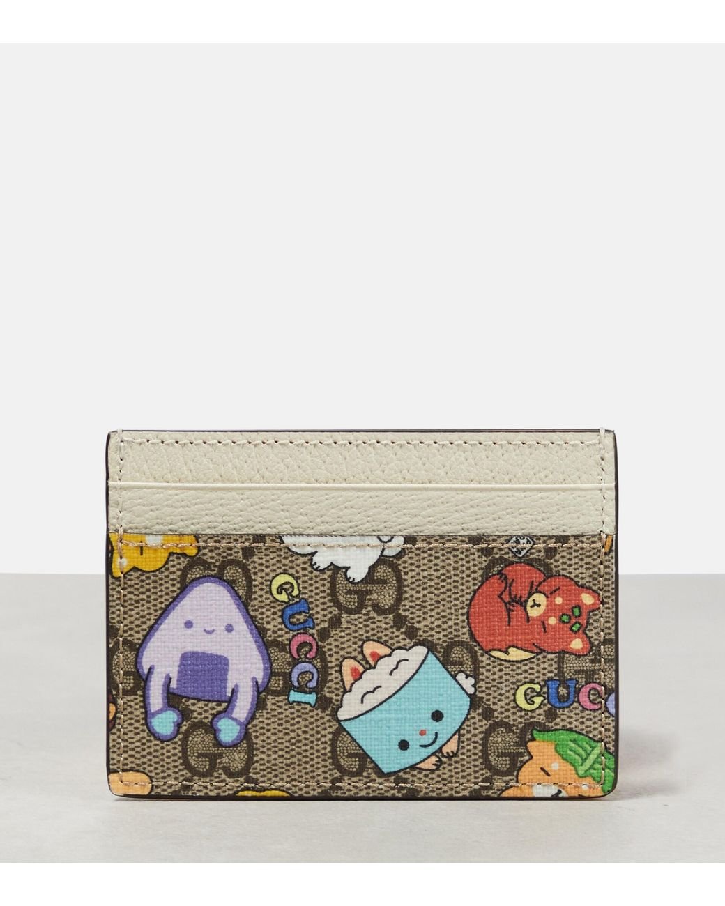 Gucci Kawaii Printed Canvas Card Holder | Lyst