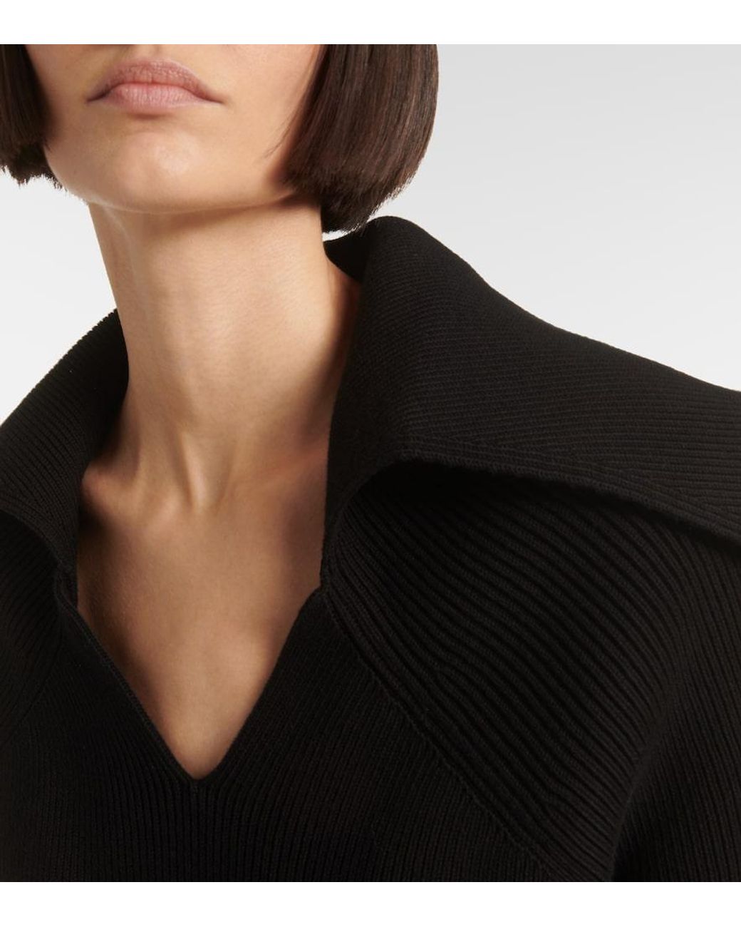 Bottega Veneta Black Cotton Sweater