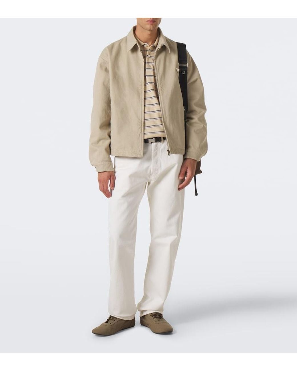 Prada Natural Denim Blouson Jacket for men