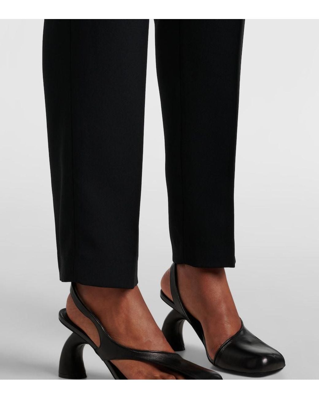 Dries Van Noten Black Pleated Slim Pants