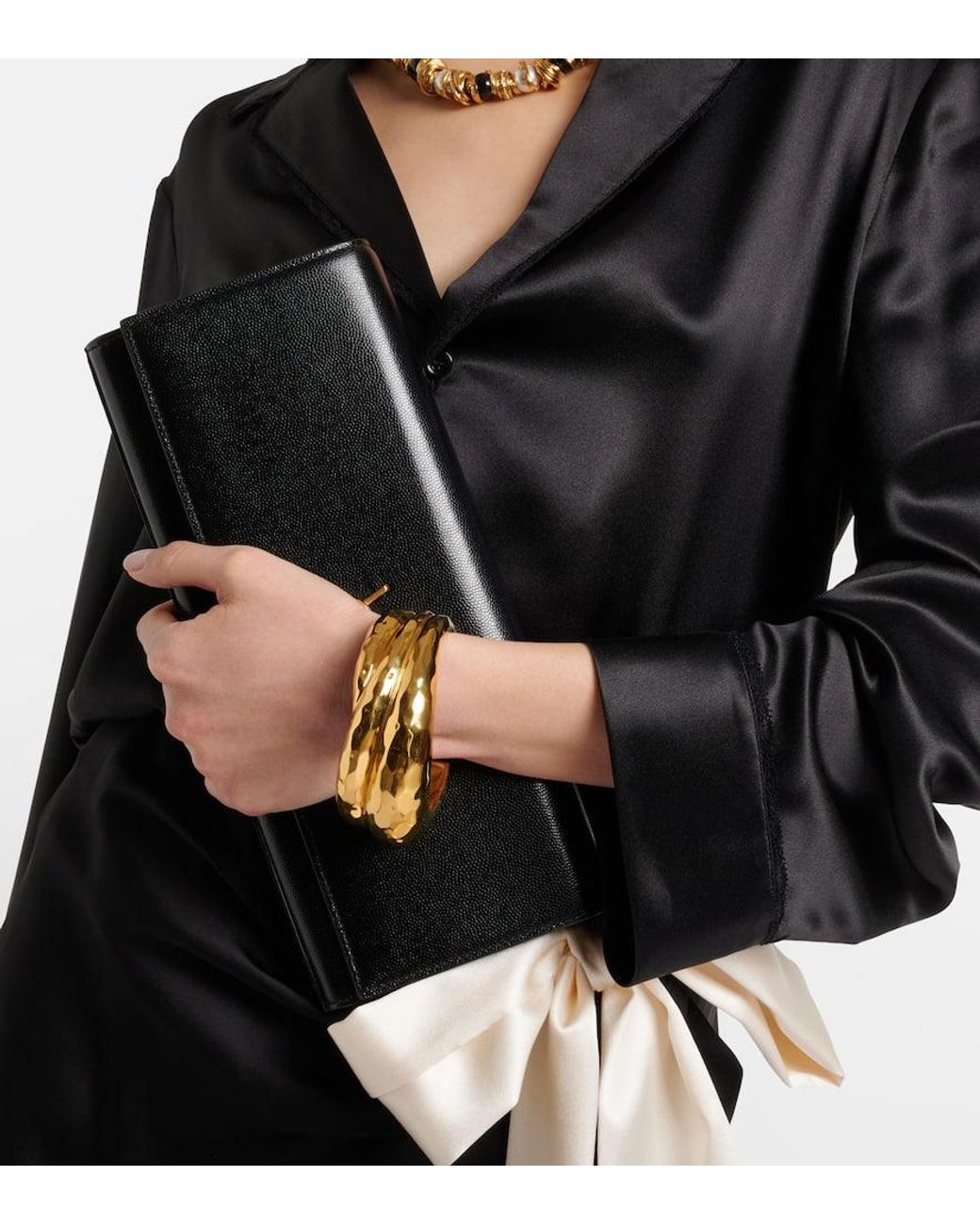 Pulsera Intertwined Saint Laurent de color Metallic