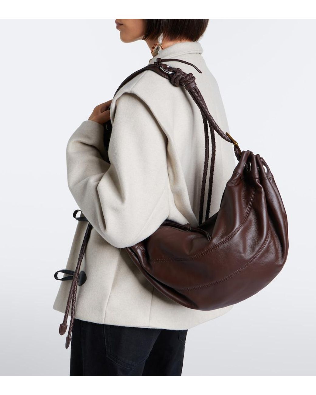 Isabel Marant Brown Maia Medium Leather Shoulder Bag