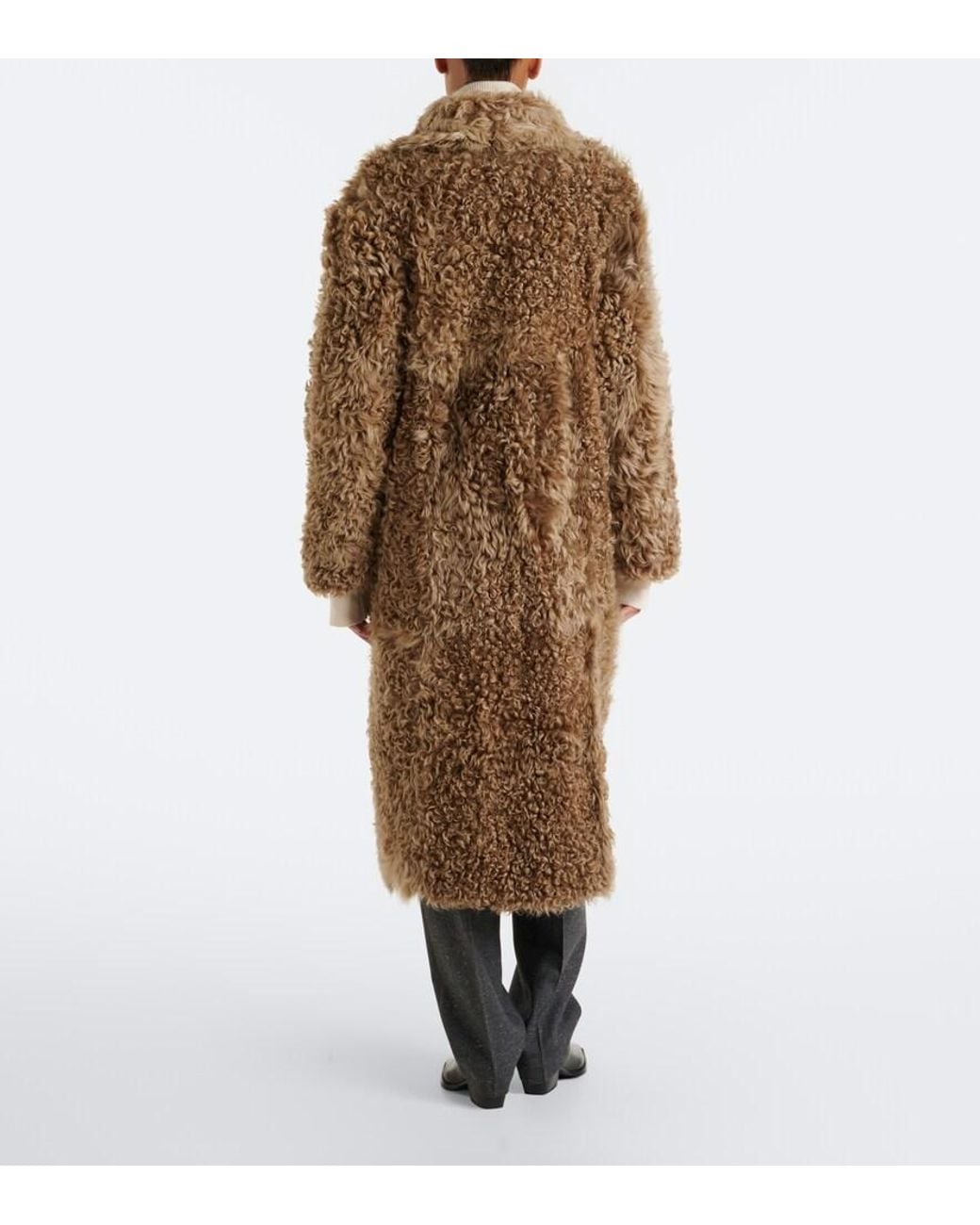 Arma Natural Cristina Reversible Shearling Coat