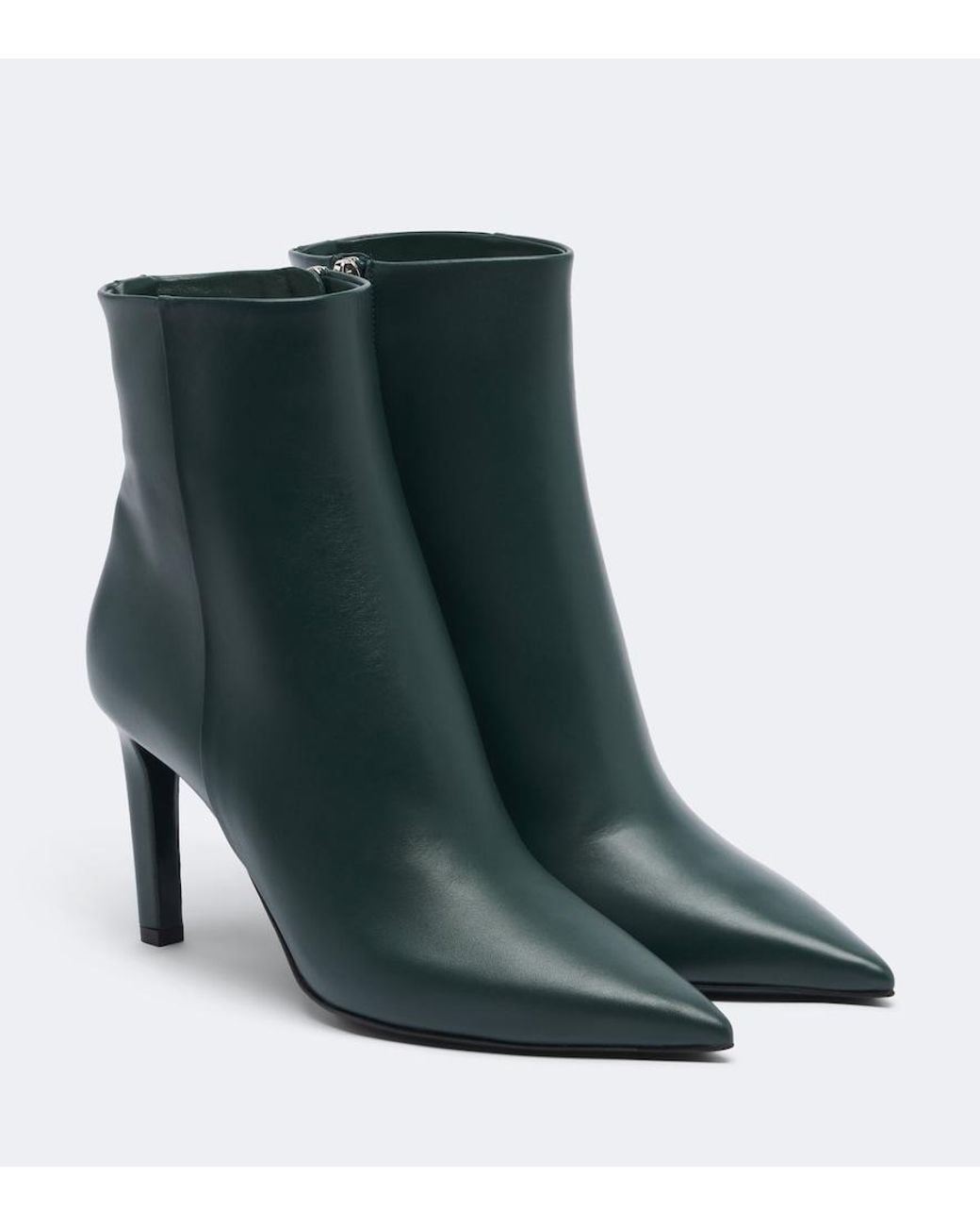 Jimmy Choo Green Frankie Leather Ankle Boots