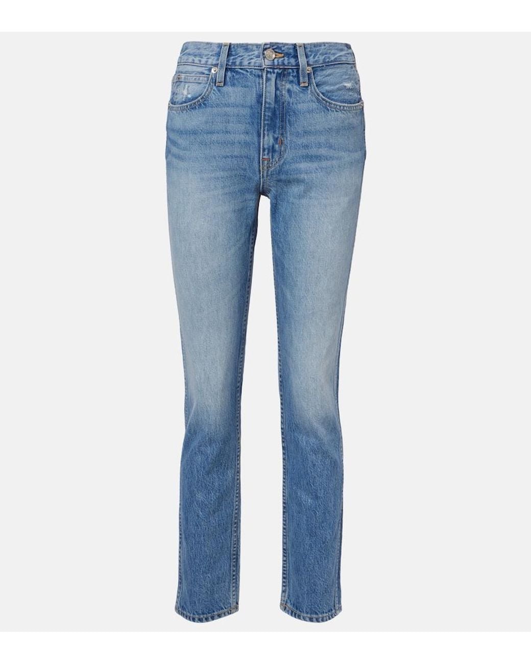SLVRLAKE Denim Blue Virginia Straight Jeans