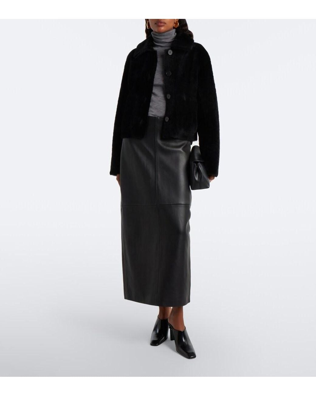Joseph Black Alloway Reversible Shearling Jacket