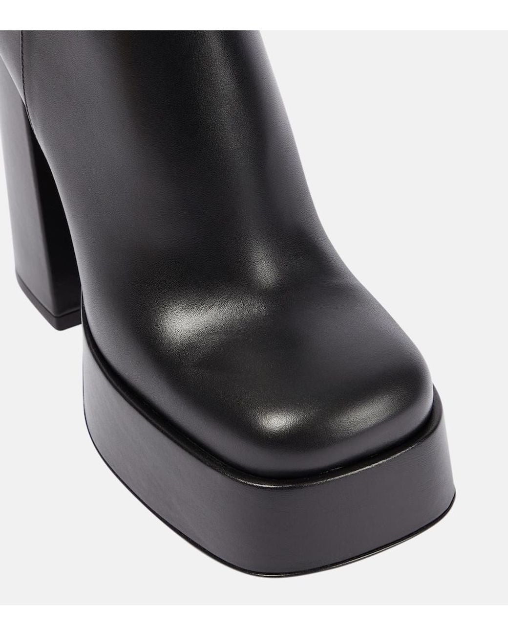 Versace Black Metallic Aevitas Platform Boots