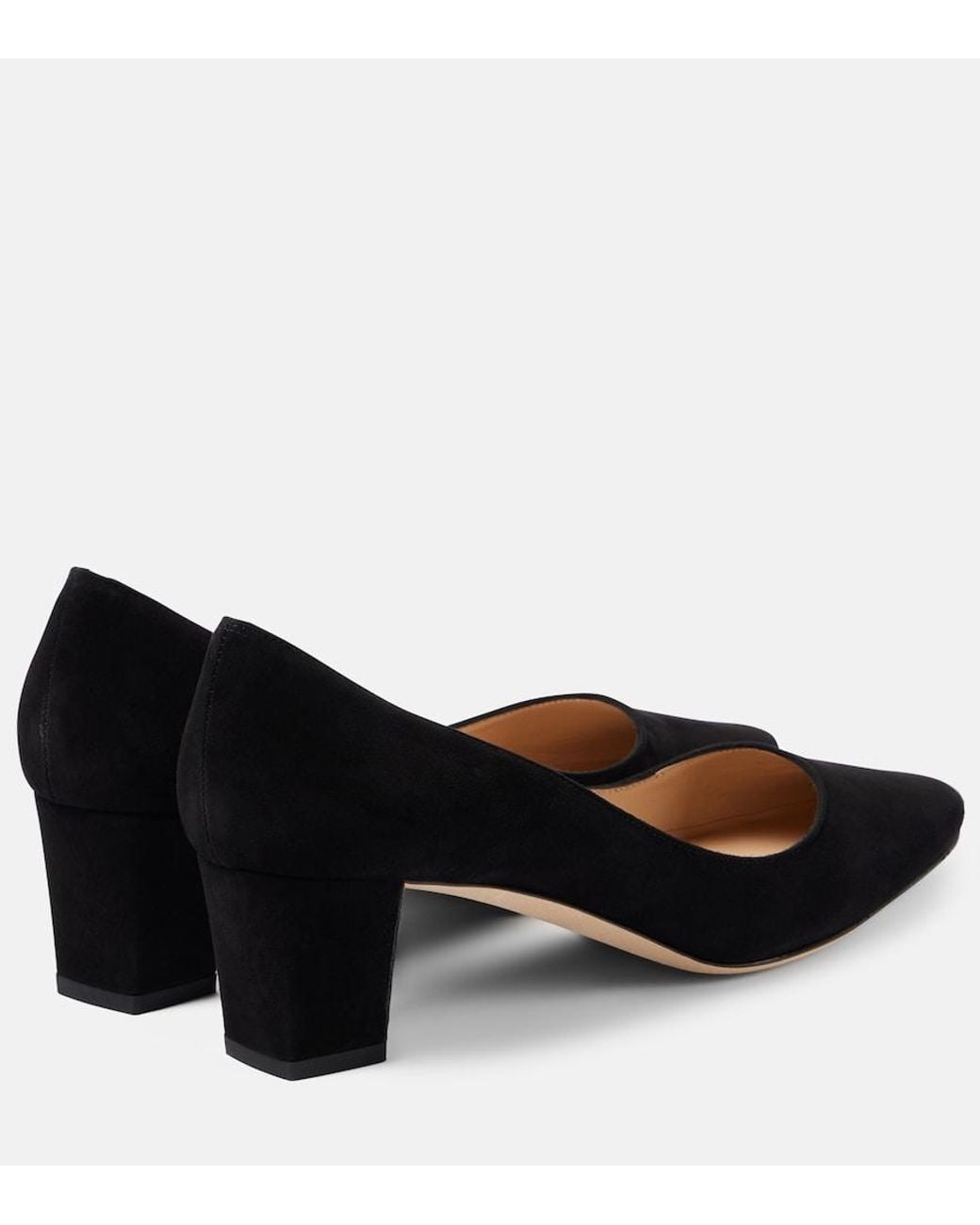 Manolo Blahnik Black Okkatopla 50 Suede Pumps