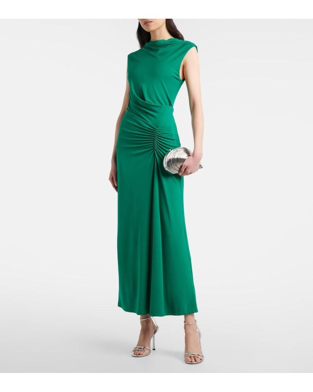 Jonathan Simkhai Metallic Clutch Bridget Aus Muschel