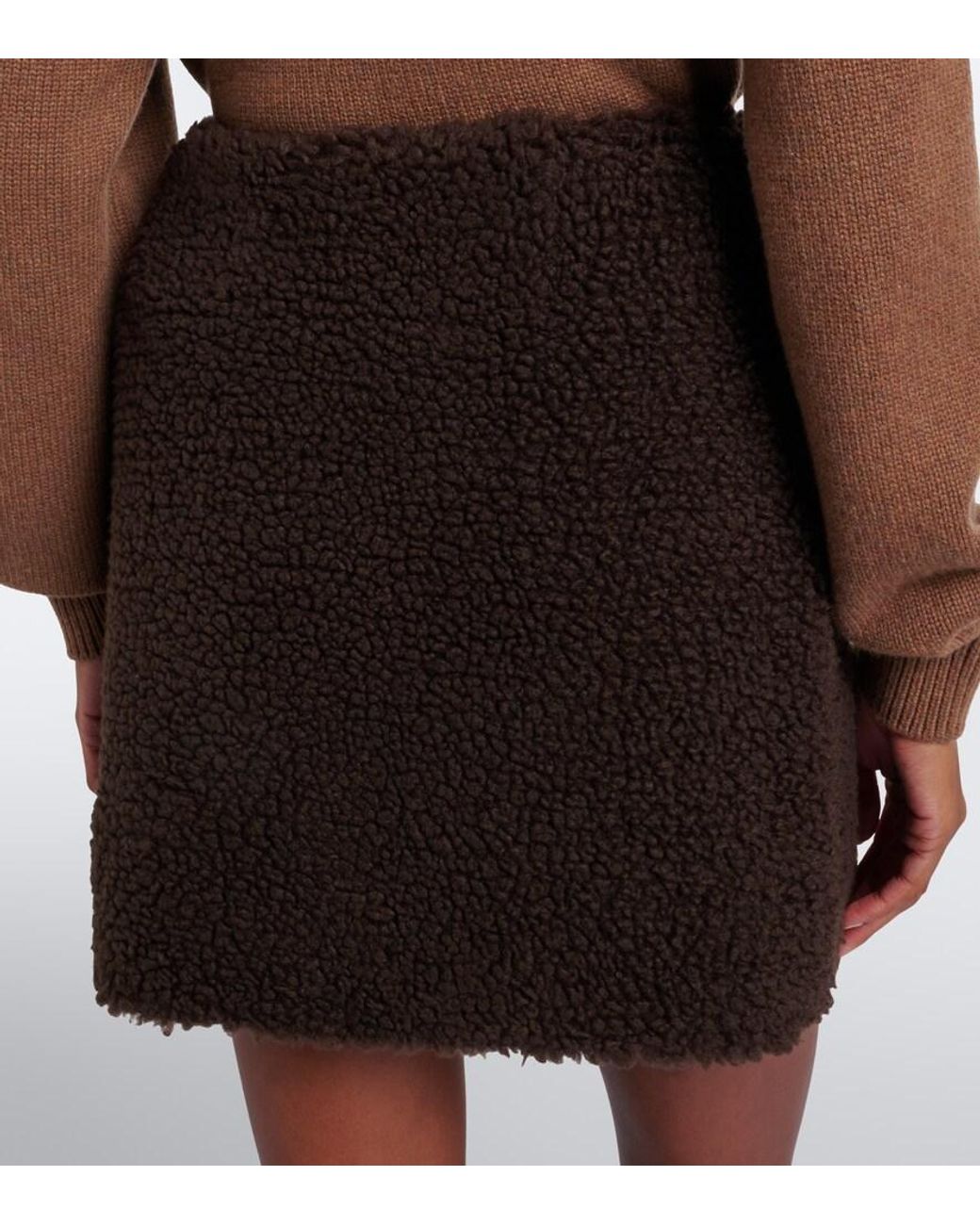 Moncler Black Teddy Miniskirt