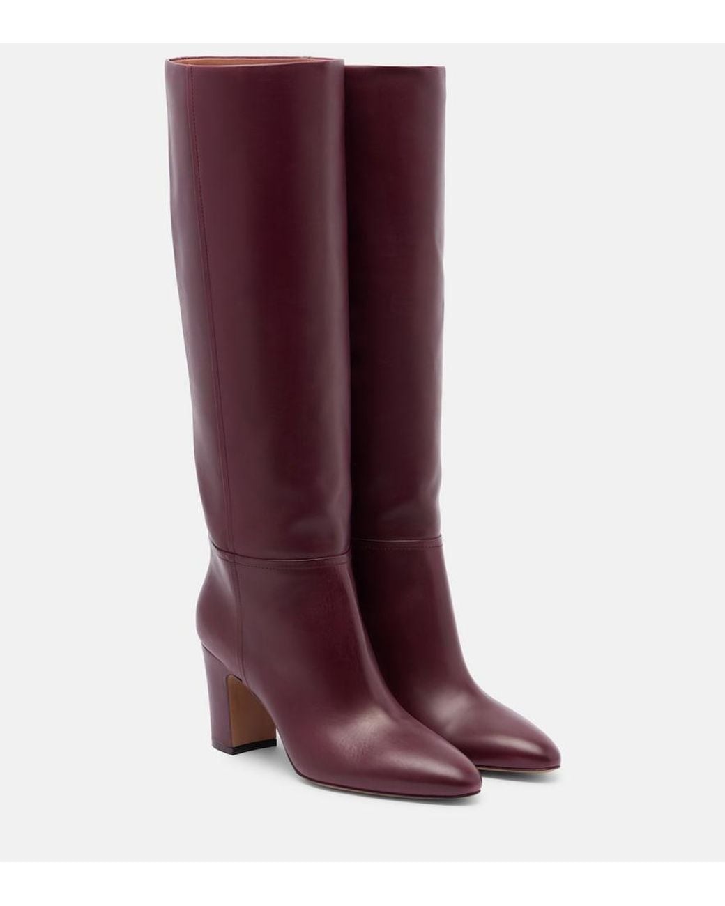 Paris Texas Purple Lavinia 75 Leather Knee-High Boots