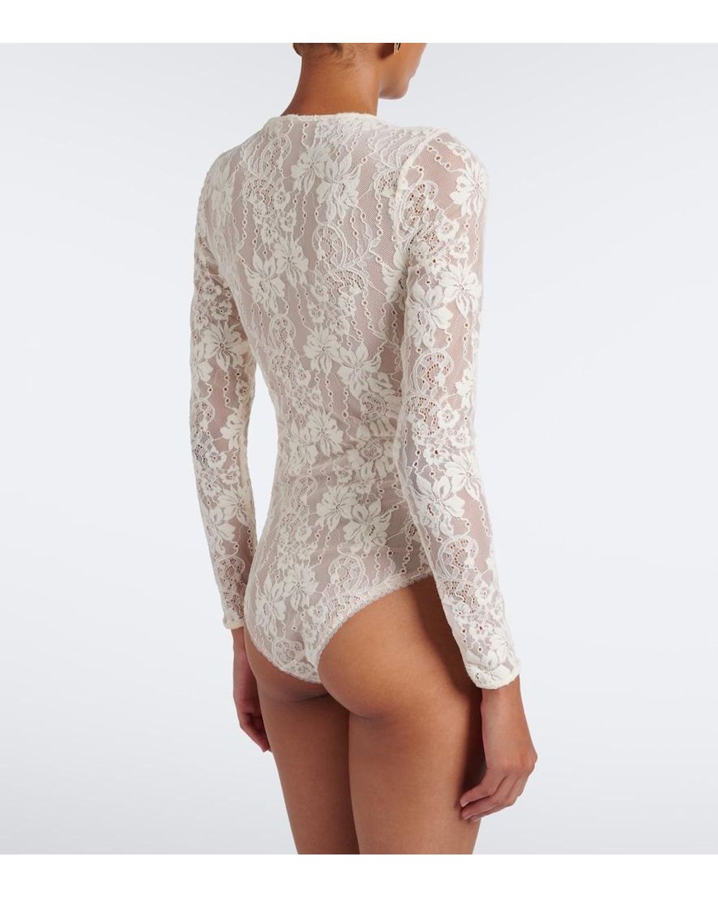 Zimmermann White Lace Bodysuit