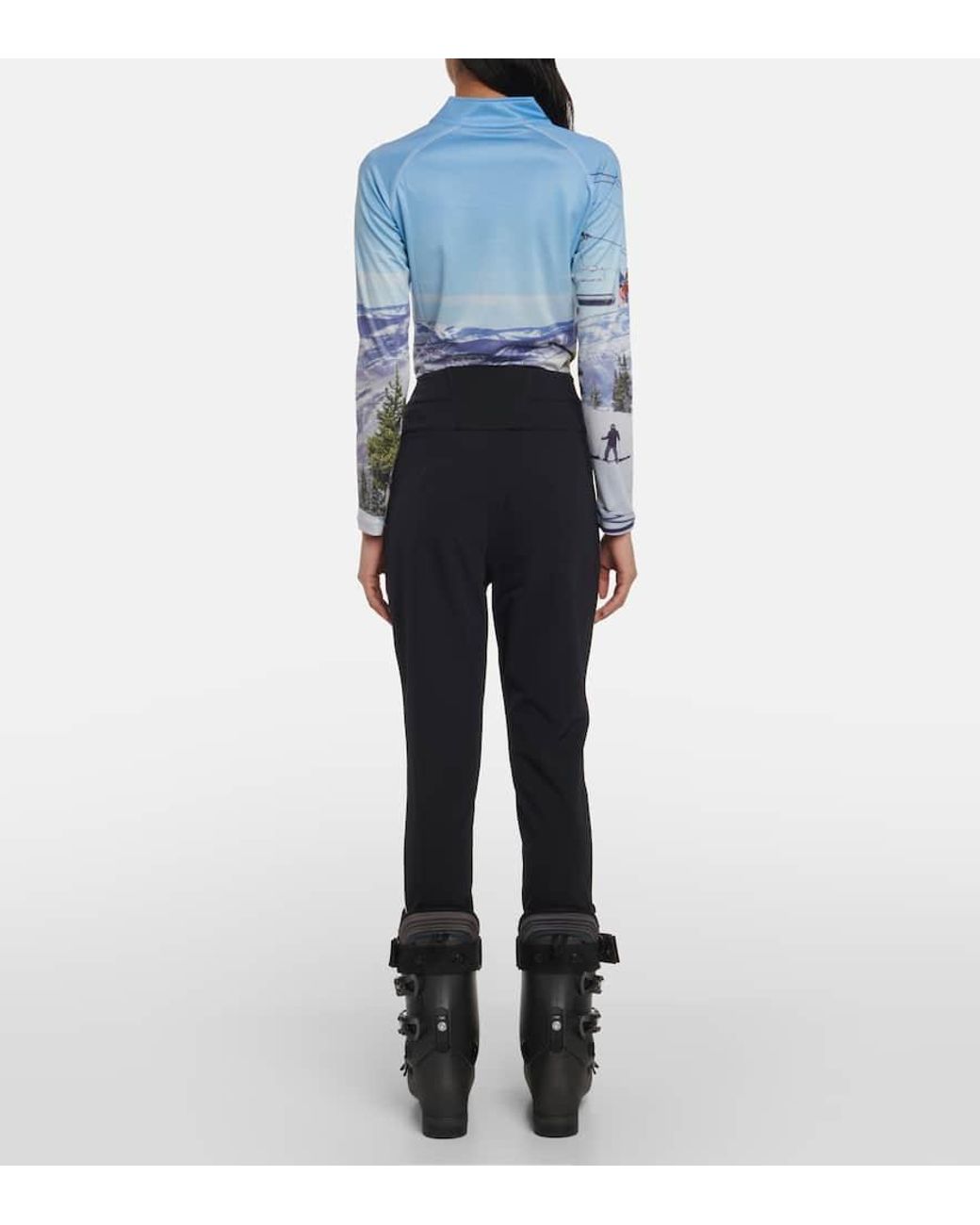 Perfect Moment Blue Aurora High-Rise Stirrup Ski Pants