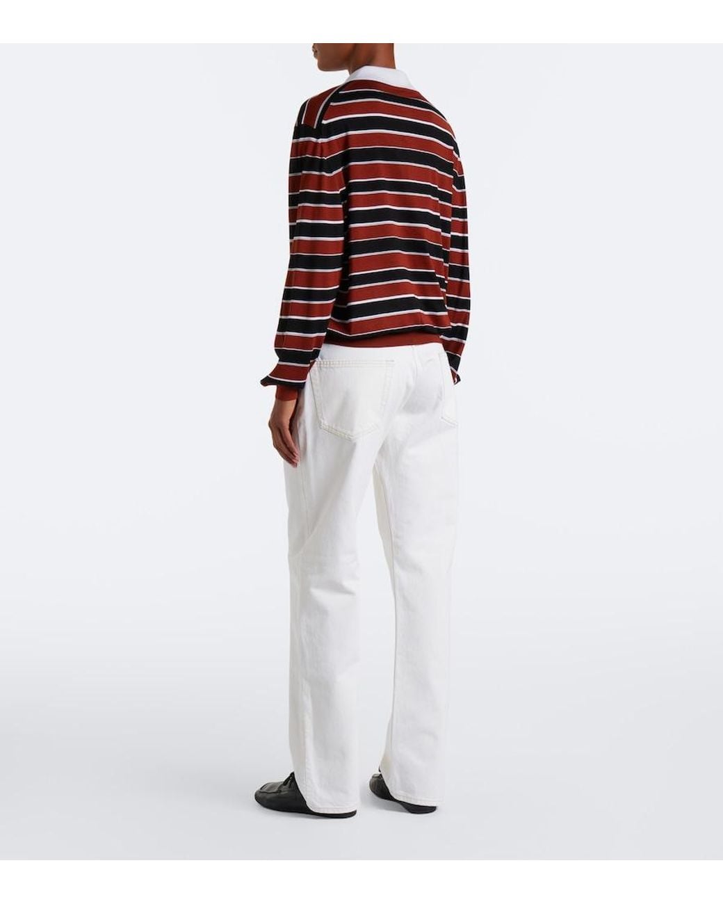 Prada White Straight Jeans