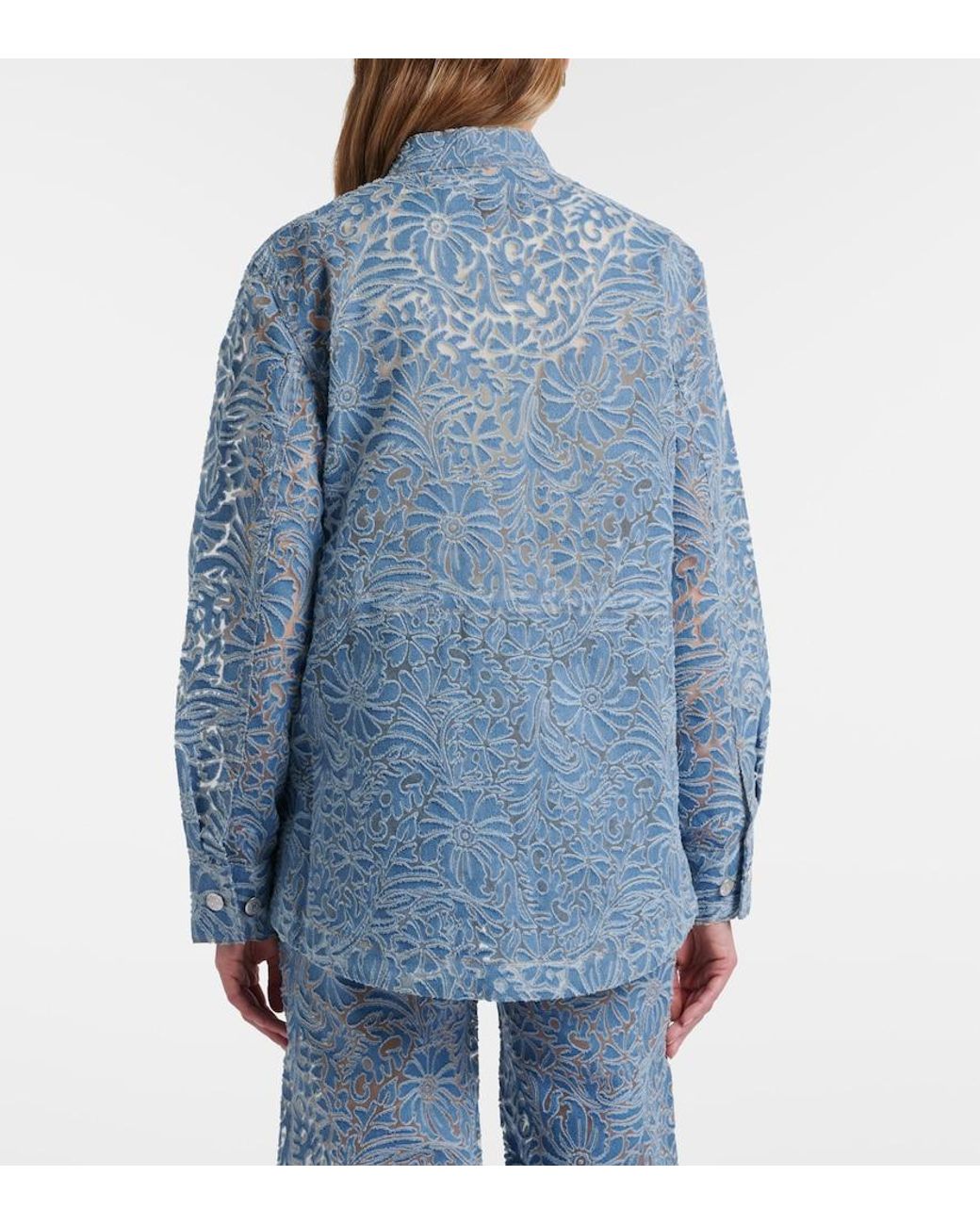 Veronica Beard Blue Lane Floral Denim Jacket