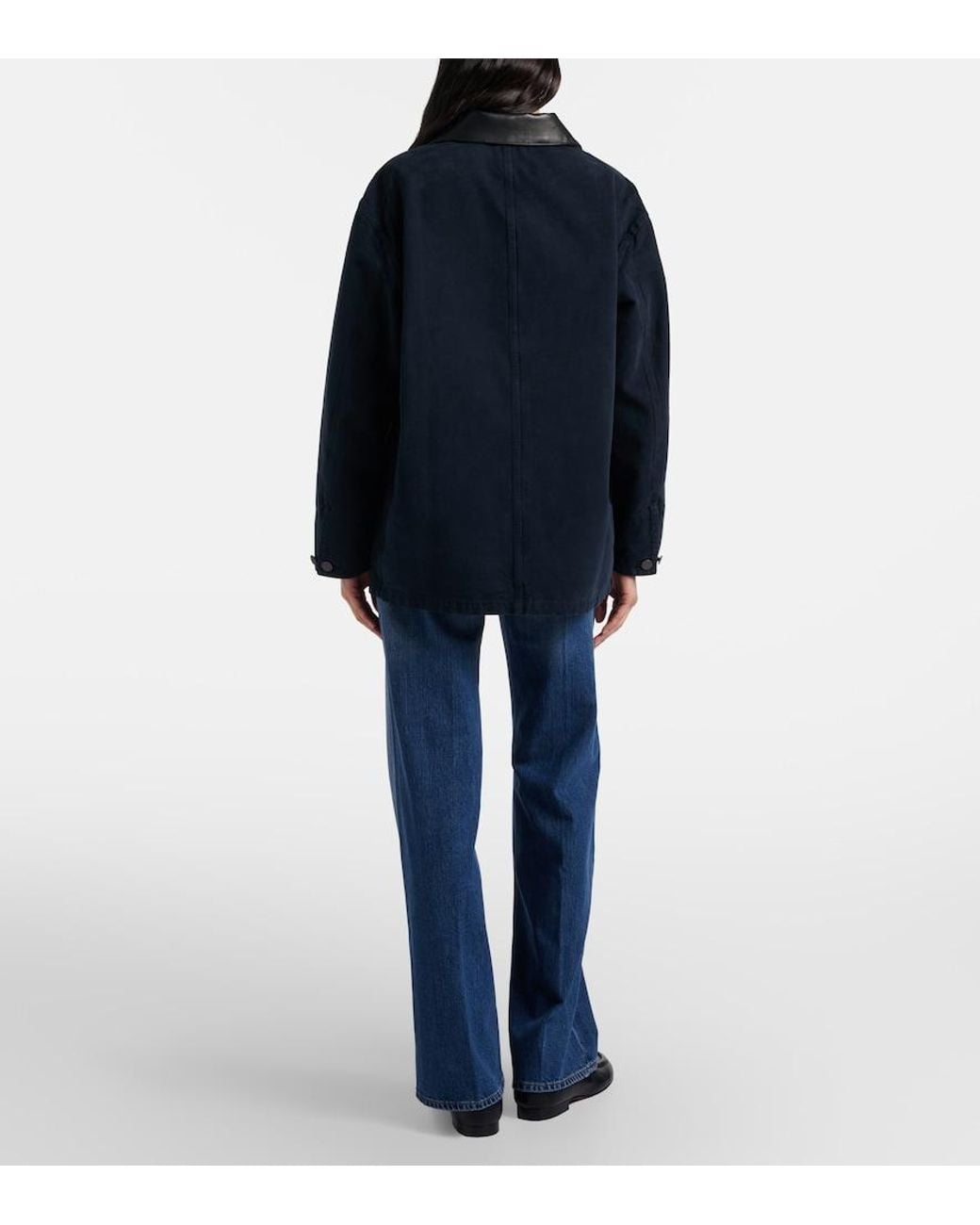 FRAME Blue The Off Duty Stroll Wide-Leg Jeans