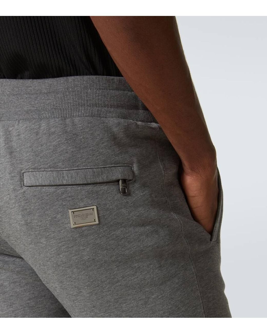 Dolce & Gabbana Jogginghose Aus Baumwoll-Jersey in Gray für Herren