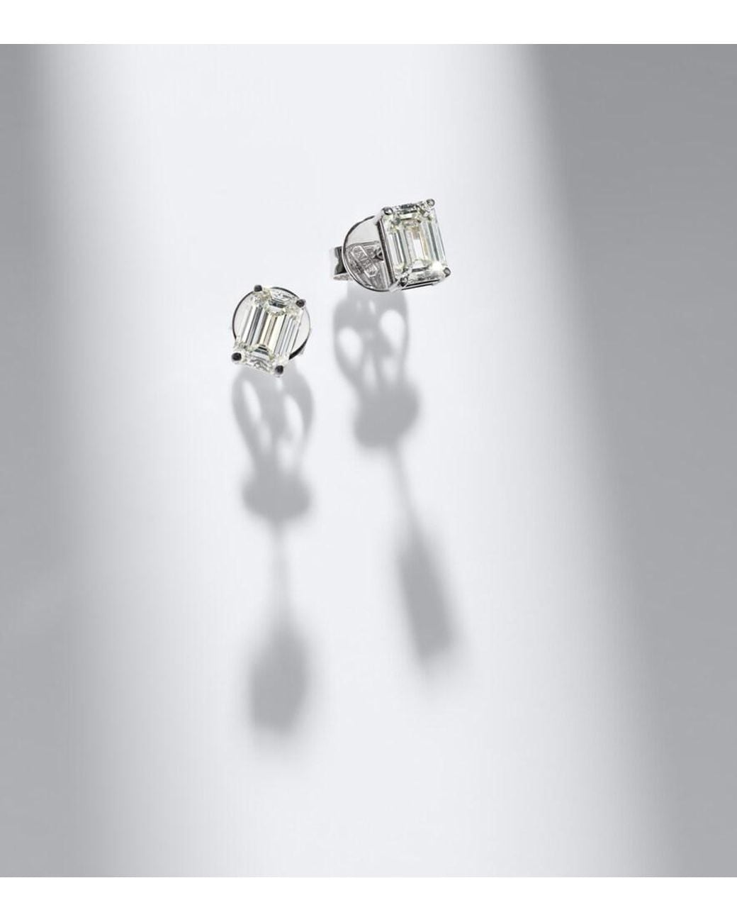 SHAY White 18Kt Earrings With Diamonds for men