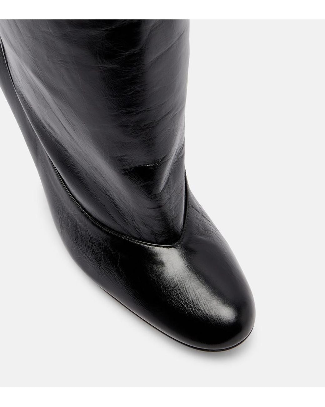 Proenza Schouler Black Uma 60 Leather Over-The-Knee Boots