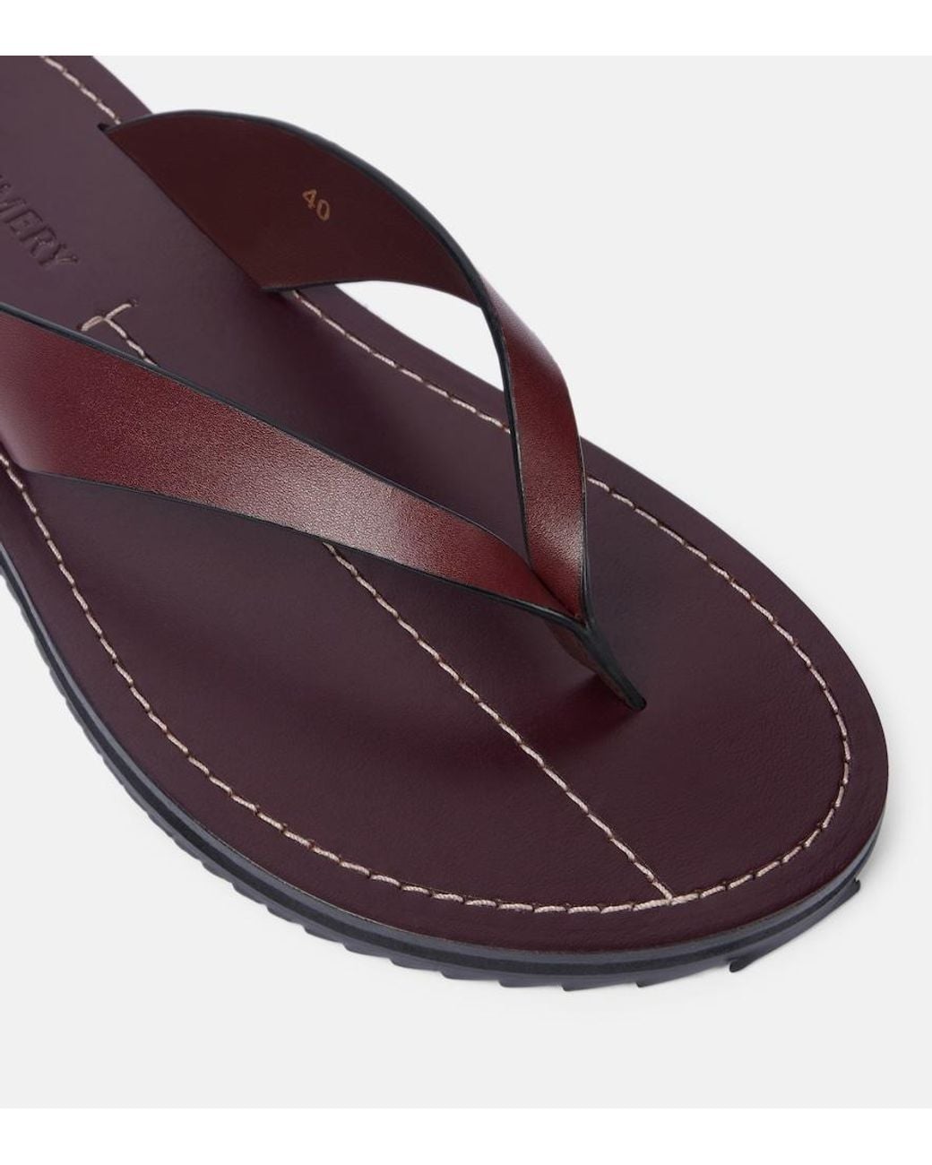 A.Emery Brown Flora Leather Sandals