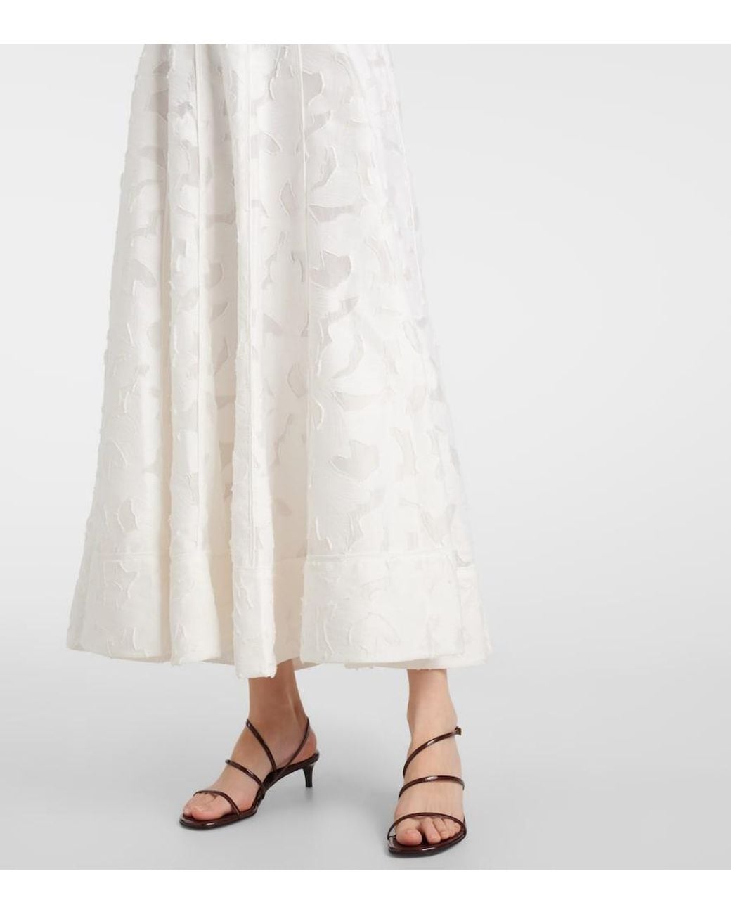 Jonathan Simkhai White Imogen Jacquard Bustier Dress