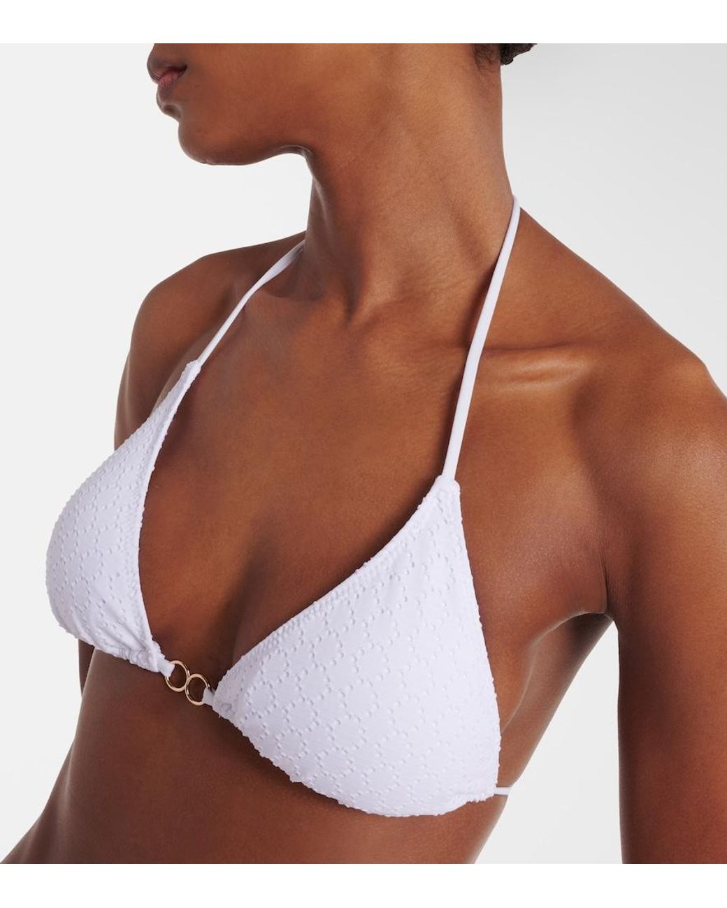 Melissa Odabash White Bikini-Oberteil Costa