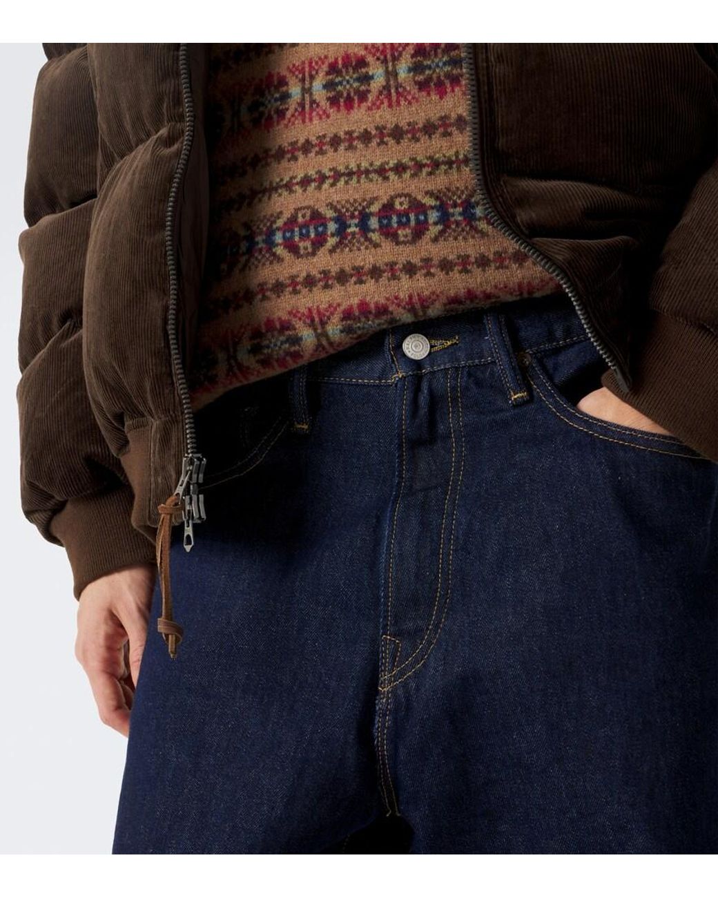 Polo Ralph Lauren Blue Rivington Wide-Leg Jeans for men