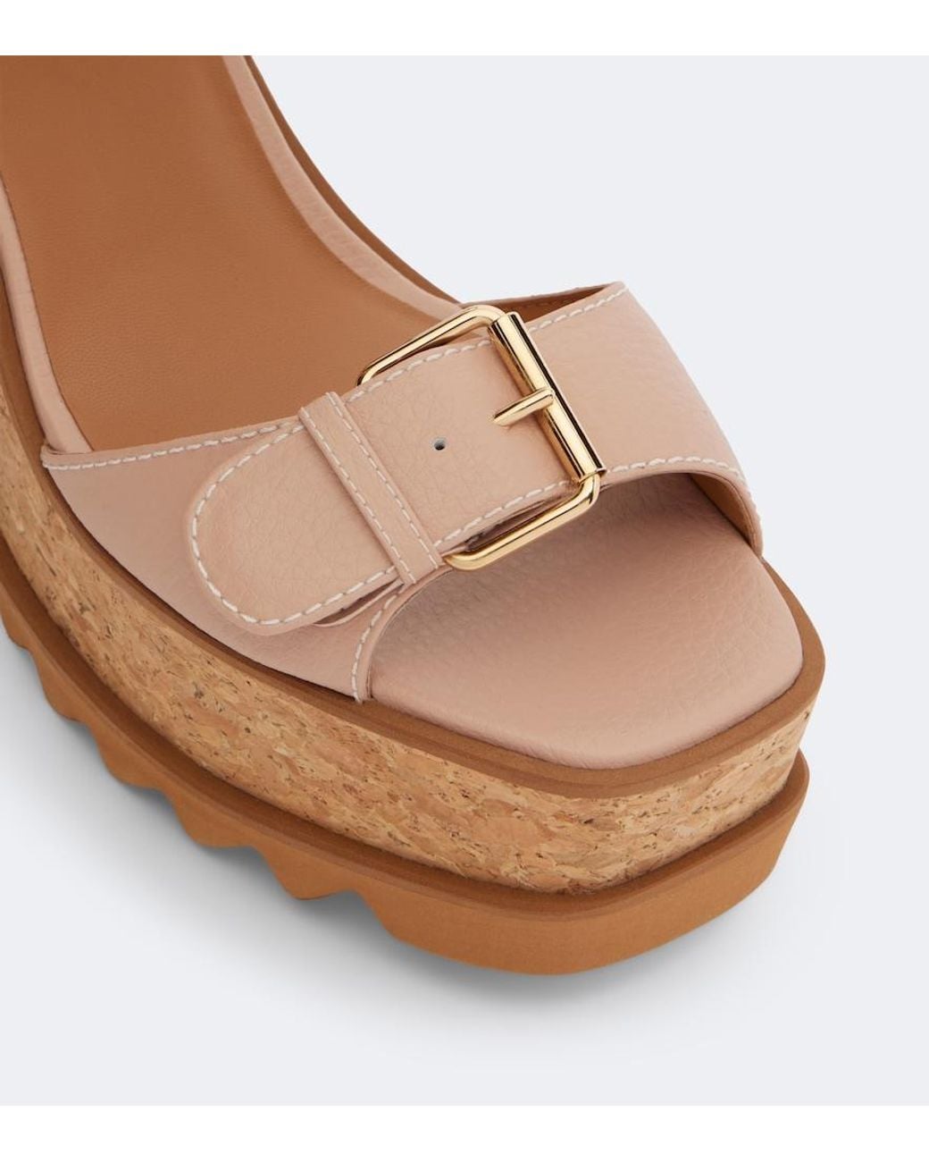 Stella McCartney Brown Sneak-Elyse Platform Sandals