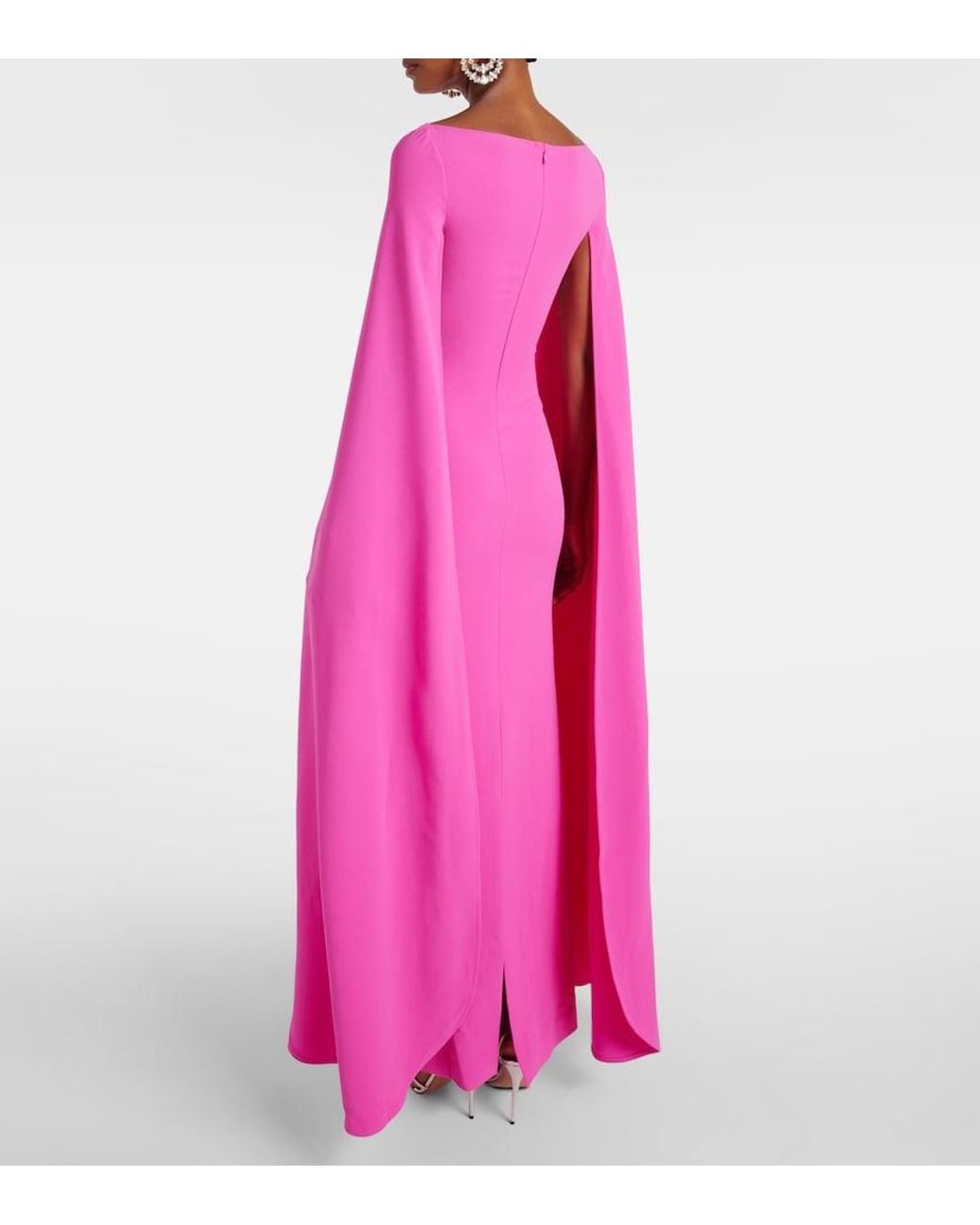 Solace London Pink Sadie Crepe Gown