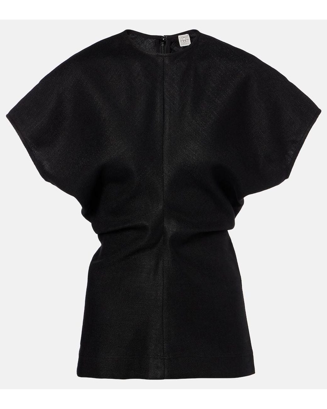 Totême Black Gathered Top