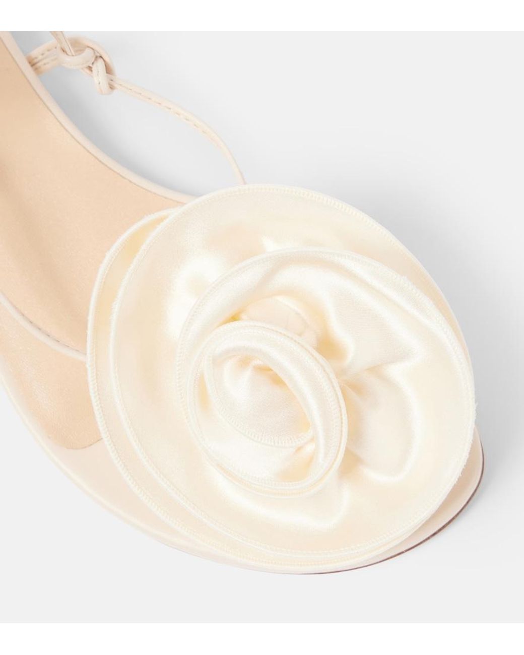 Magda Butrym Natural Floral Leather Sandals