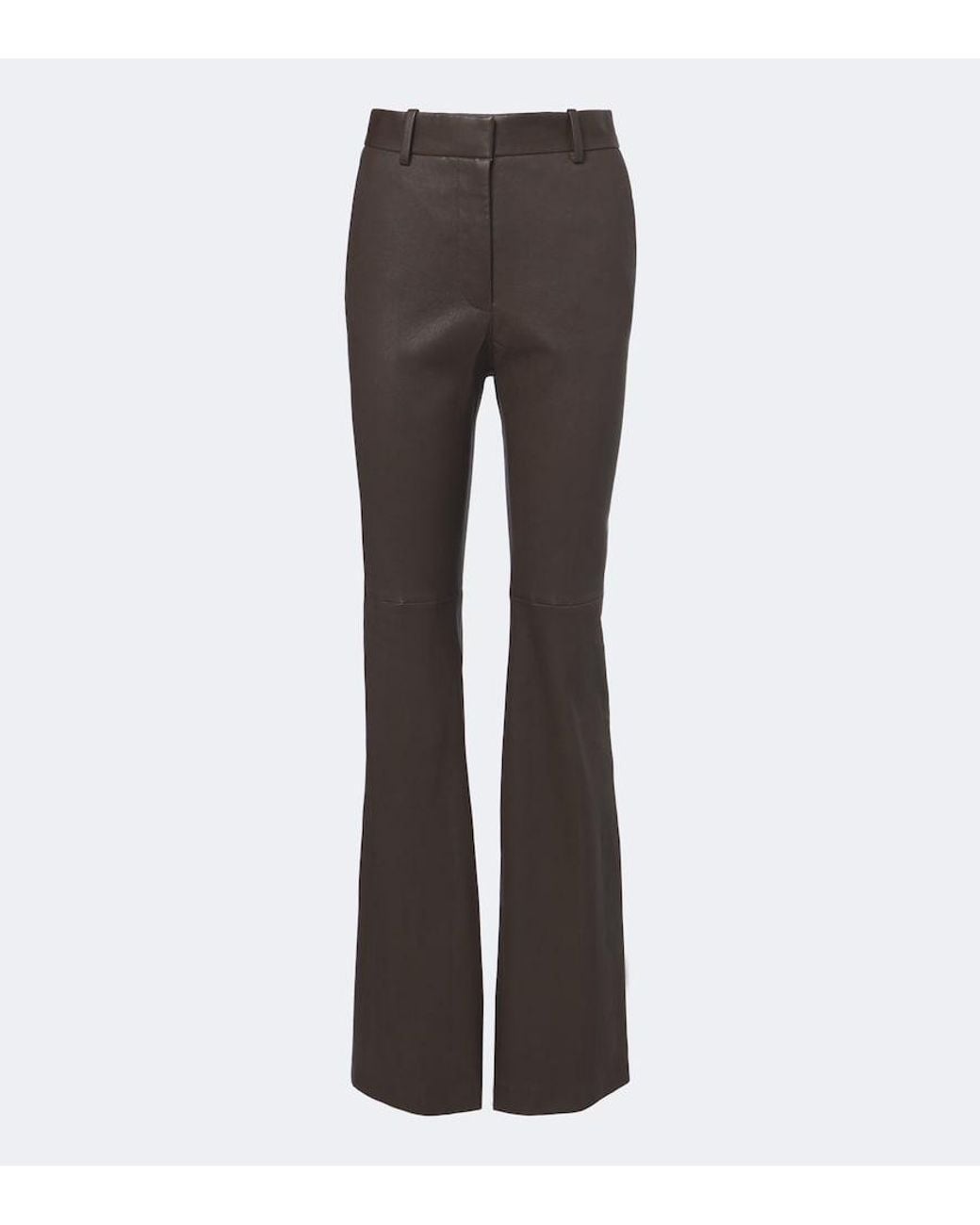 Joseph Gray Tarifa Leather Flared Pants