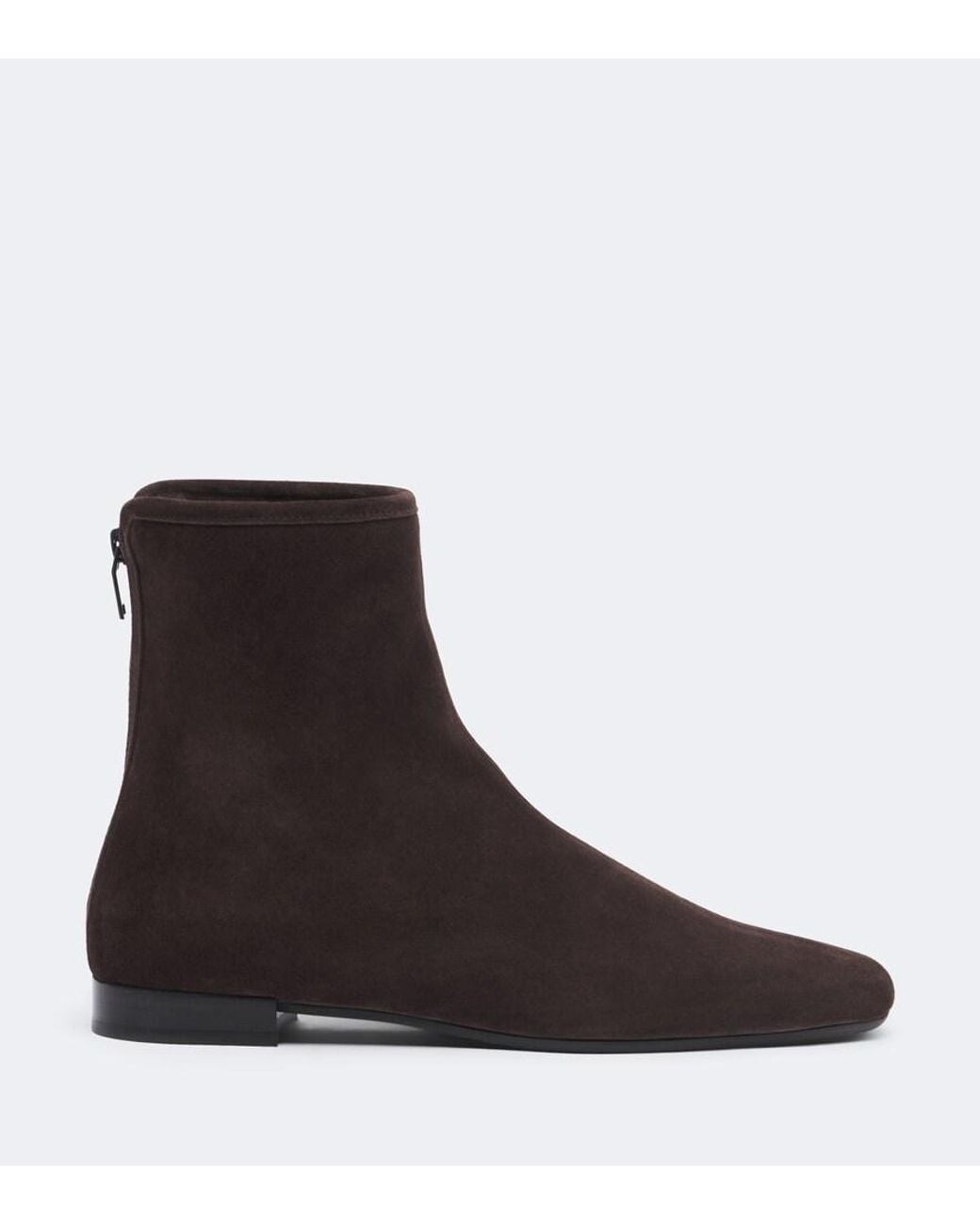 Totême Brown Shearling-Lined Suede Ankle Boots