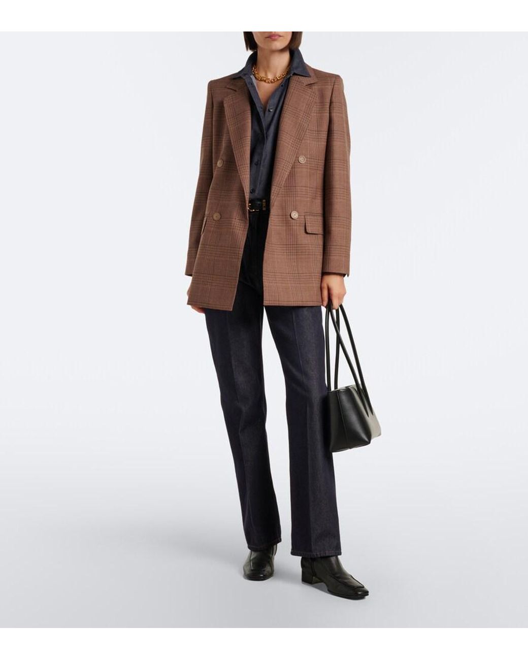 Max Mara Blue High-Rise Flared Jeans