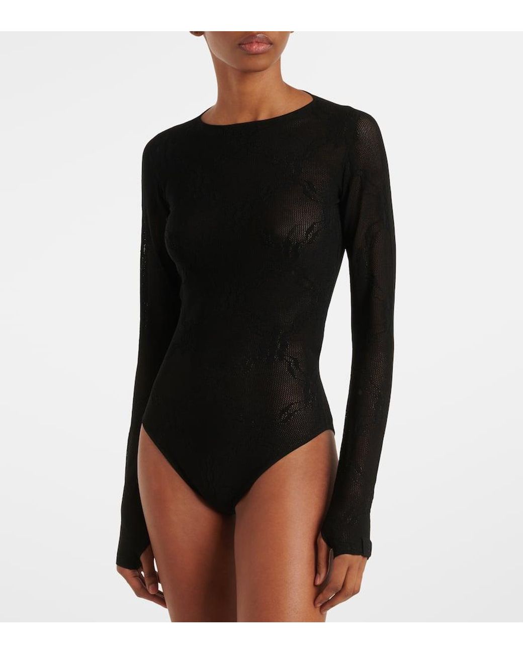 Victoria Beckham Black Backless Bodysuit