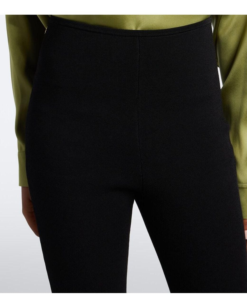 Balmain Black Knitted Leggings