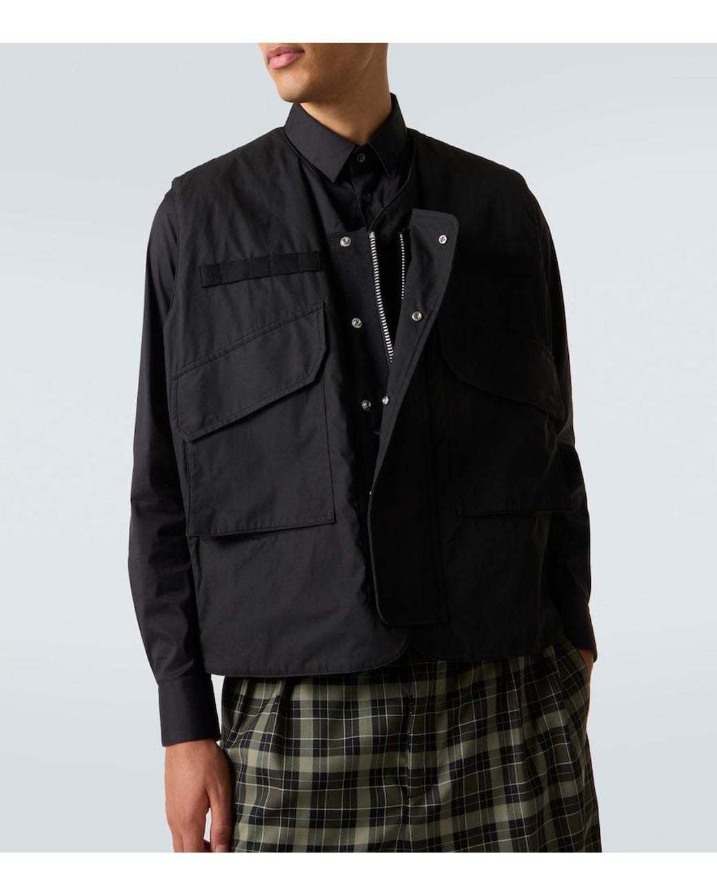 Comme des Garçons Black Cotton Gilet for men