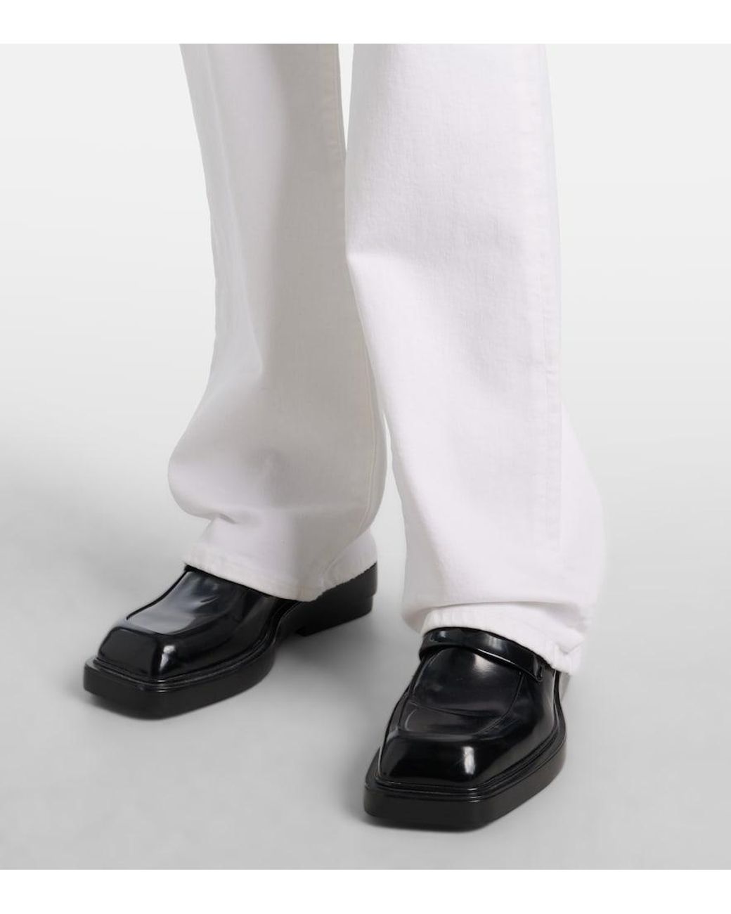 Citizens of Humanity White Lilah High-Rise Bootcut Jeans