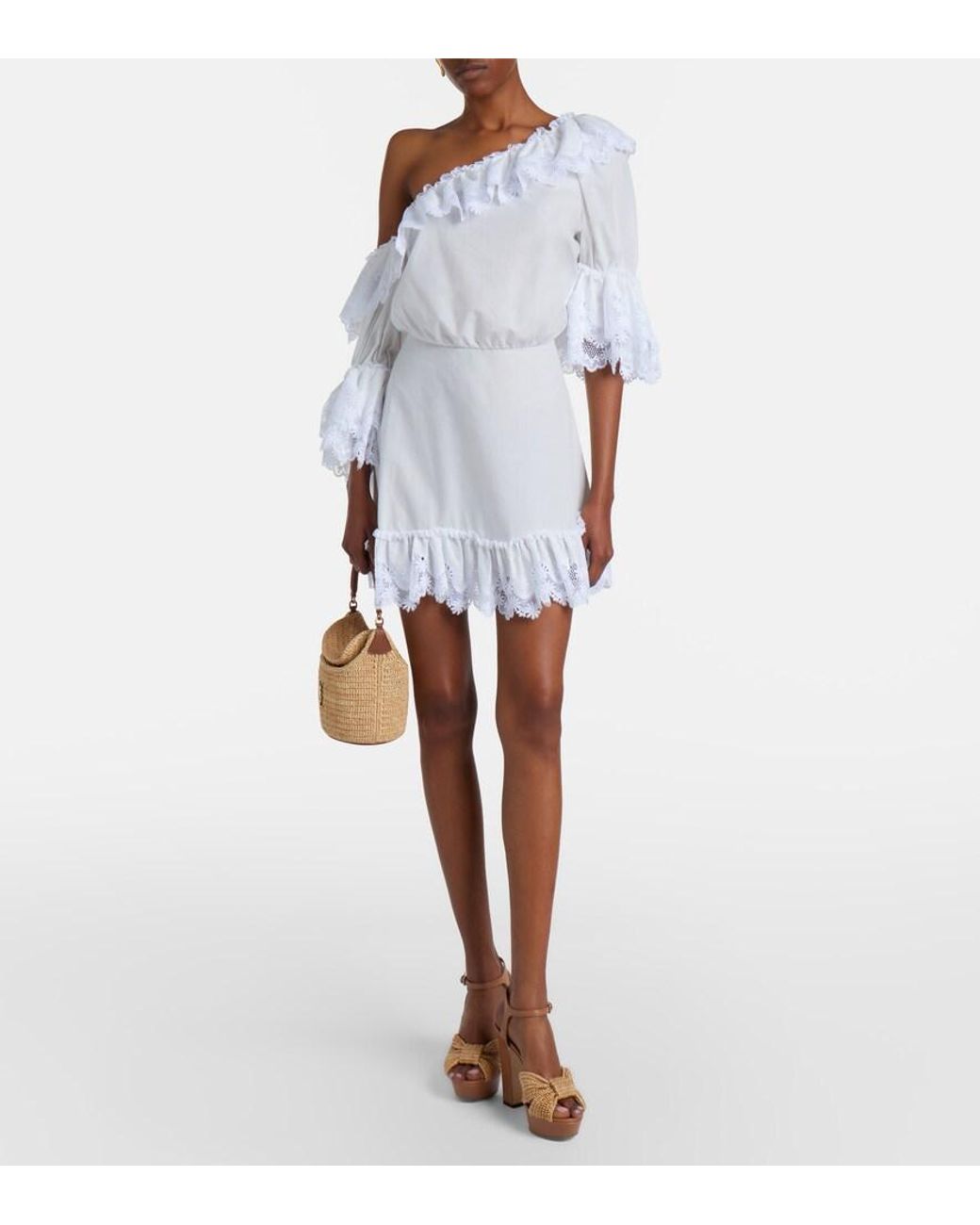 Jimmy Choo Brown Heloise Raffia And Leather Sandals