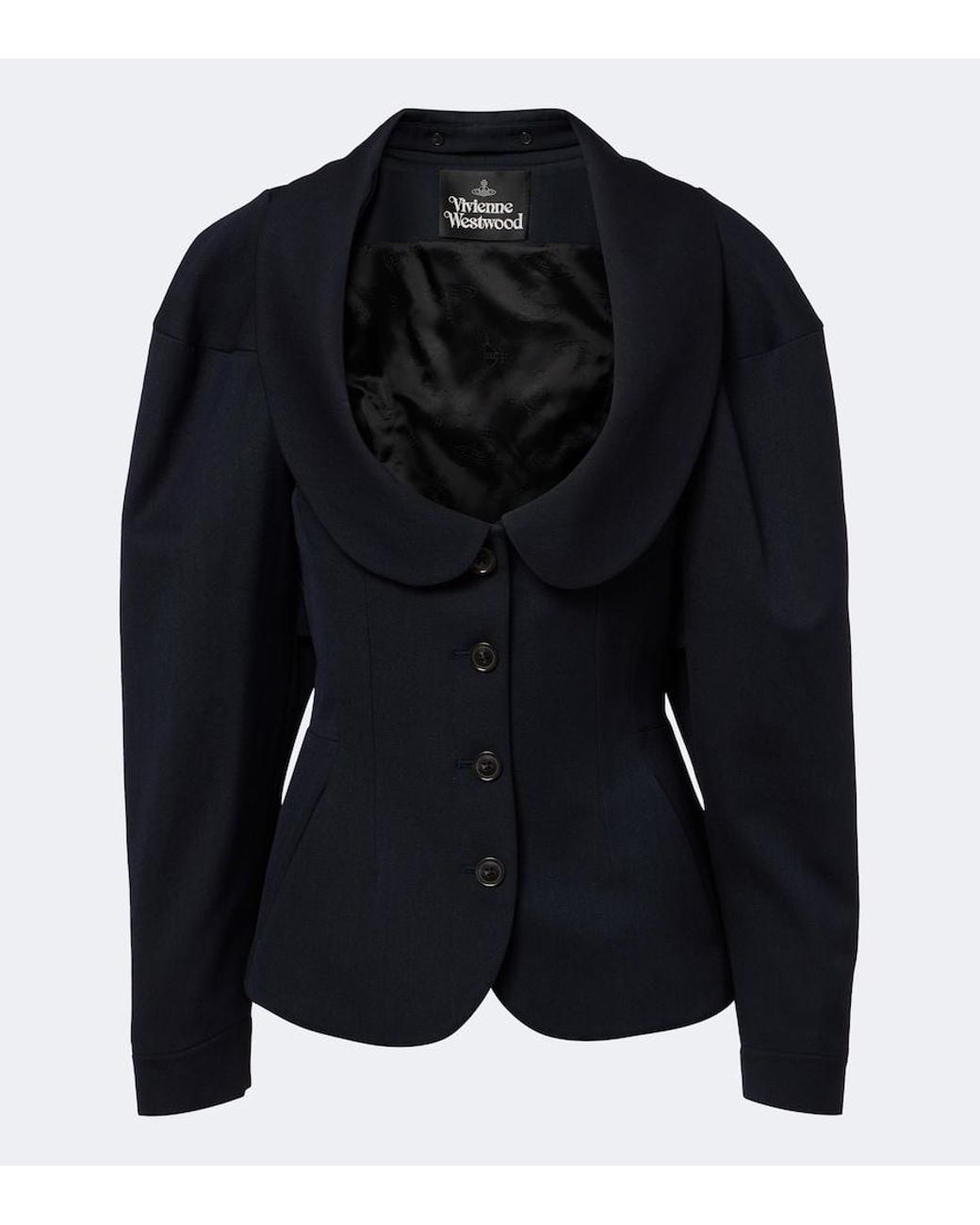 Vivienne Westwood Black Bergere Cotton And Wool Jacket