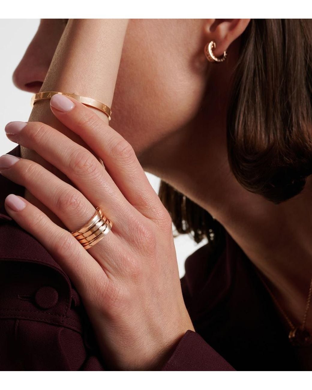 BVLGARI Metallic B.Zero1 18Kt Rose Ring